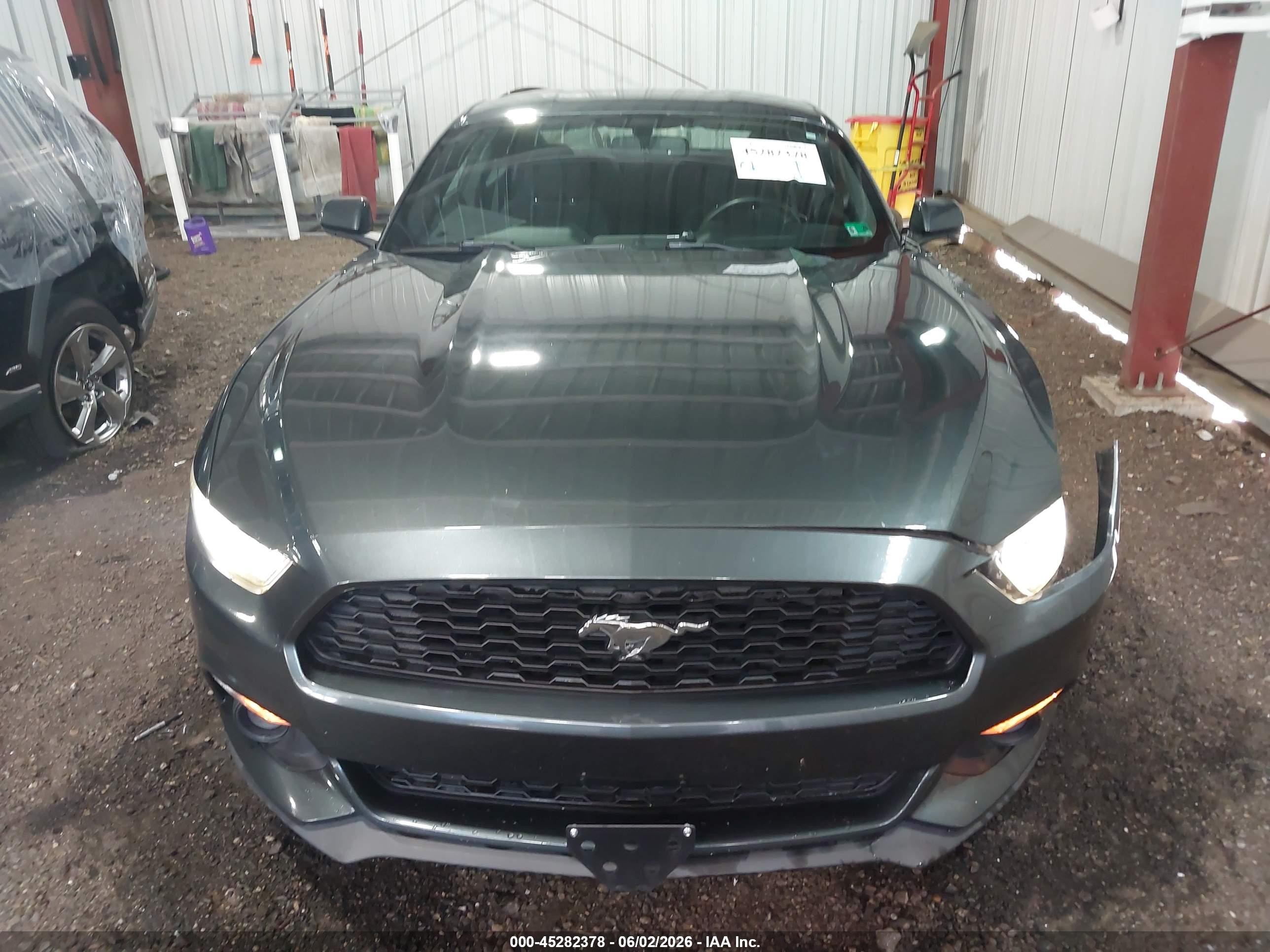 2015 Ford Mustang Ecoboost Green vin: 1FA6P8TH3F5367448