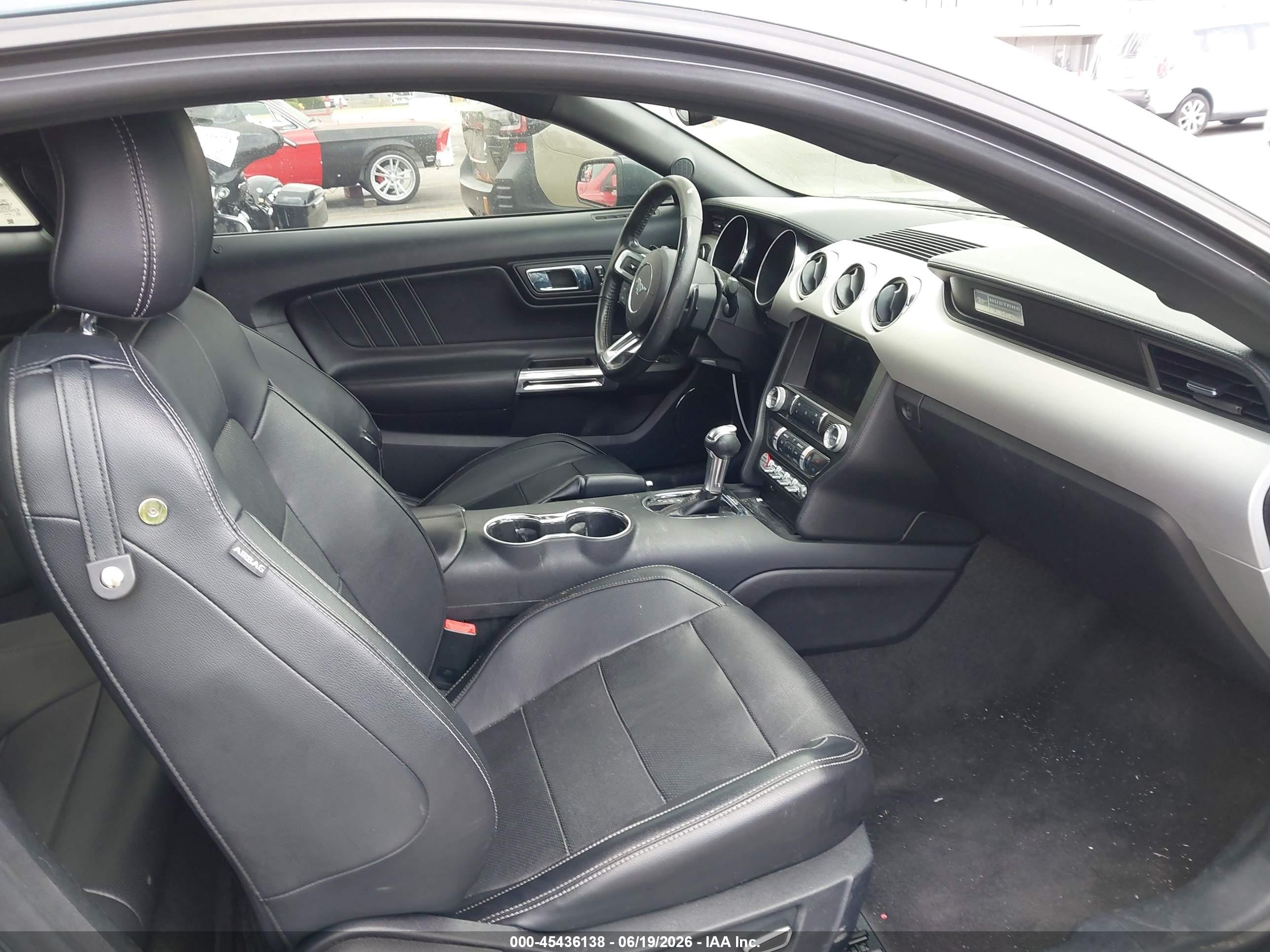 2015 Ford Mustang Ecoboost Green vin: 1FA6P8TH3F5370513