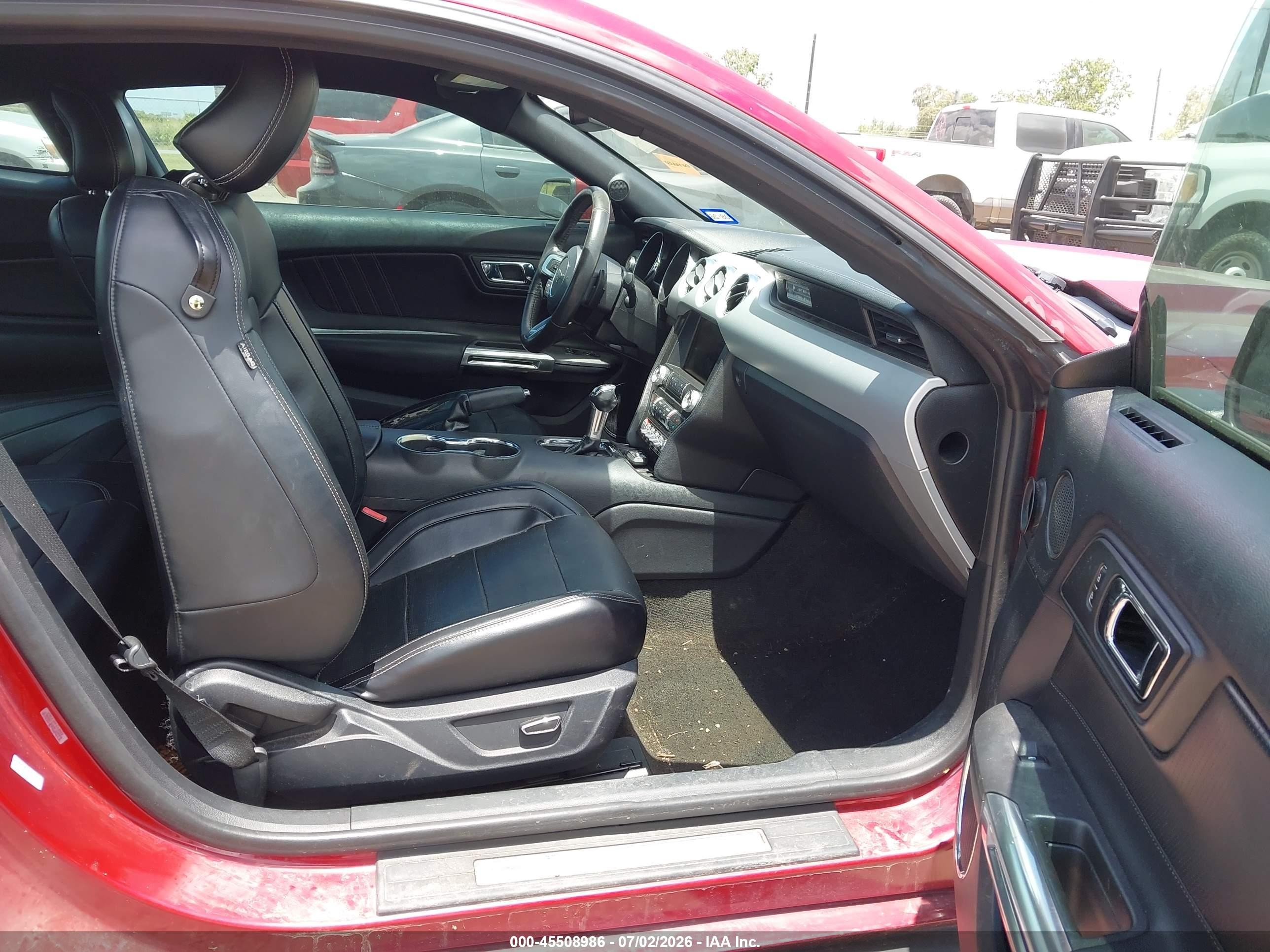 2015 Ford Mustang Ecoboost Red vin: 1FA6P8TH3F5375243