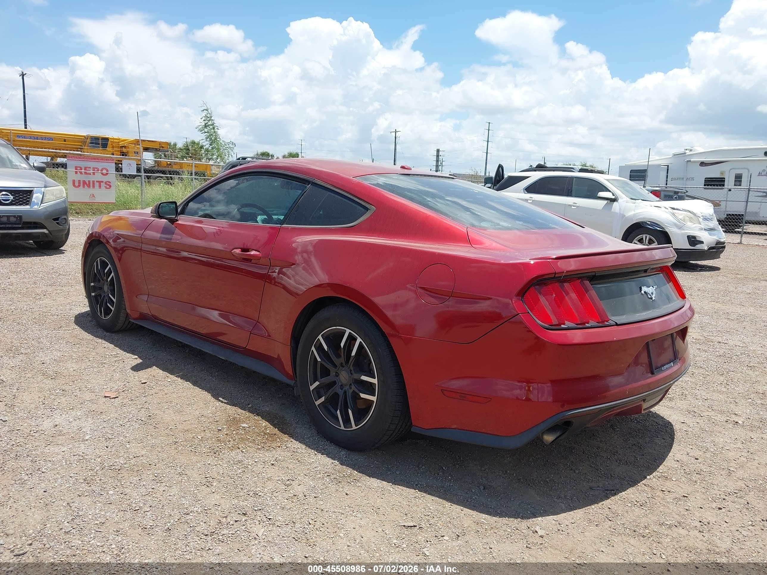 2015 Ford Mustang Ecoboost Red vin: 1FA6P8TH3F5375243