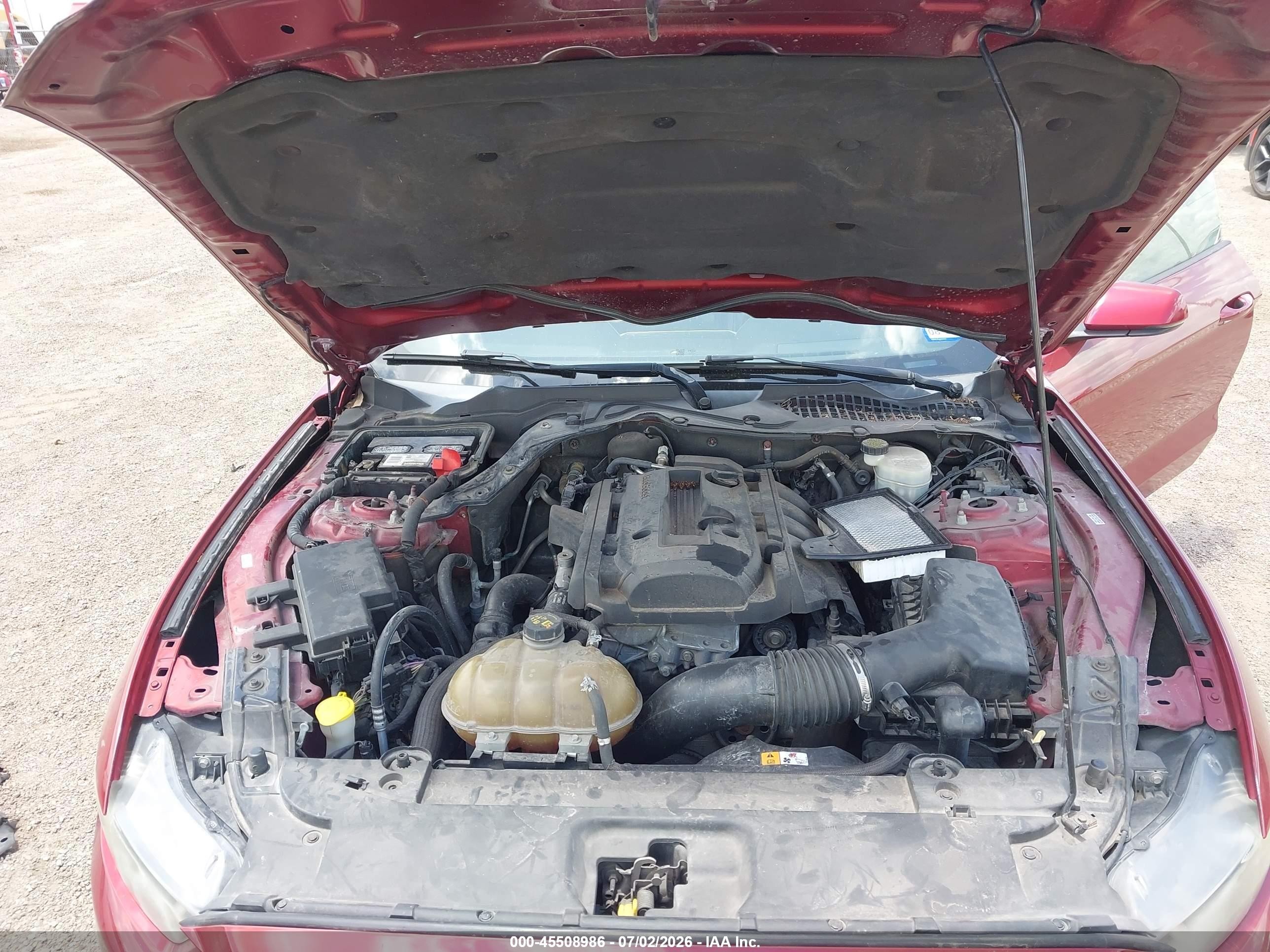 2015 Ford Mustang Ecoboost Red vin: 1FA6P8TH3F5375243