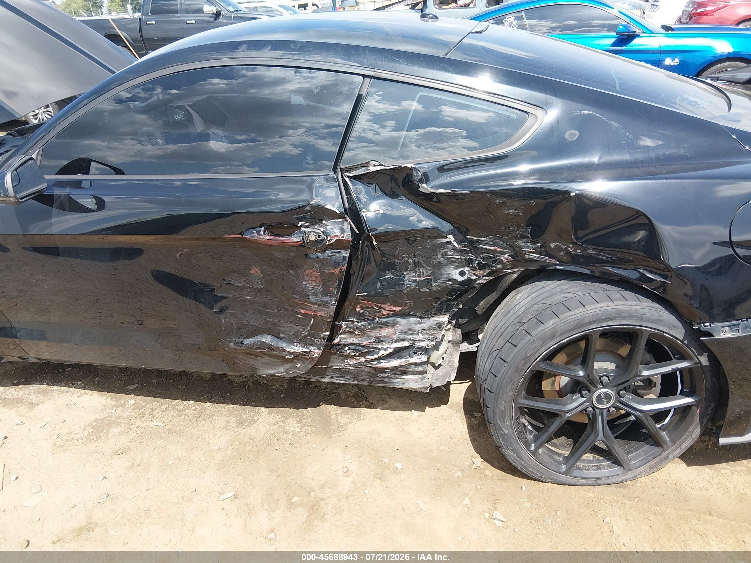 2015 Ford Mustang Ecoboost Black vin: 1FA6P8TH3F5401131