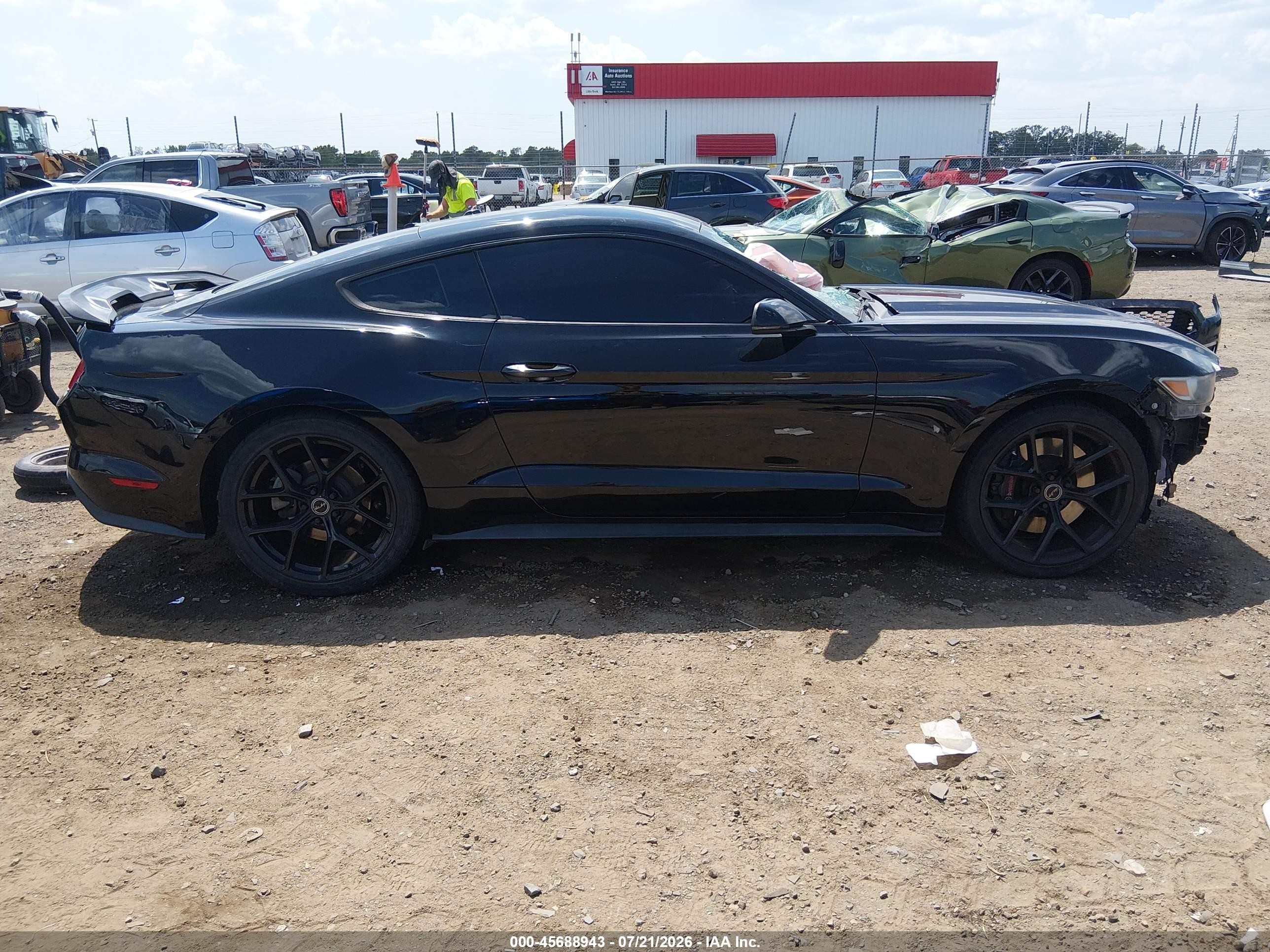 2015 Ford Mustang Ecoboost Black vin: 1FA6P8TH3F5401131
