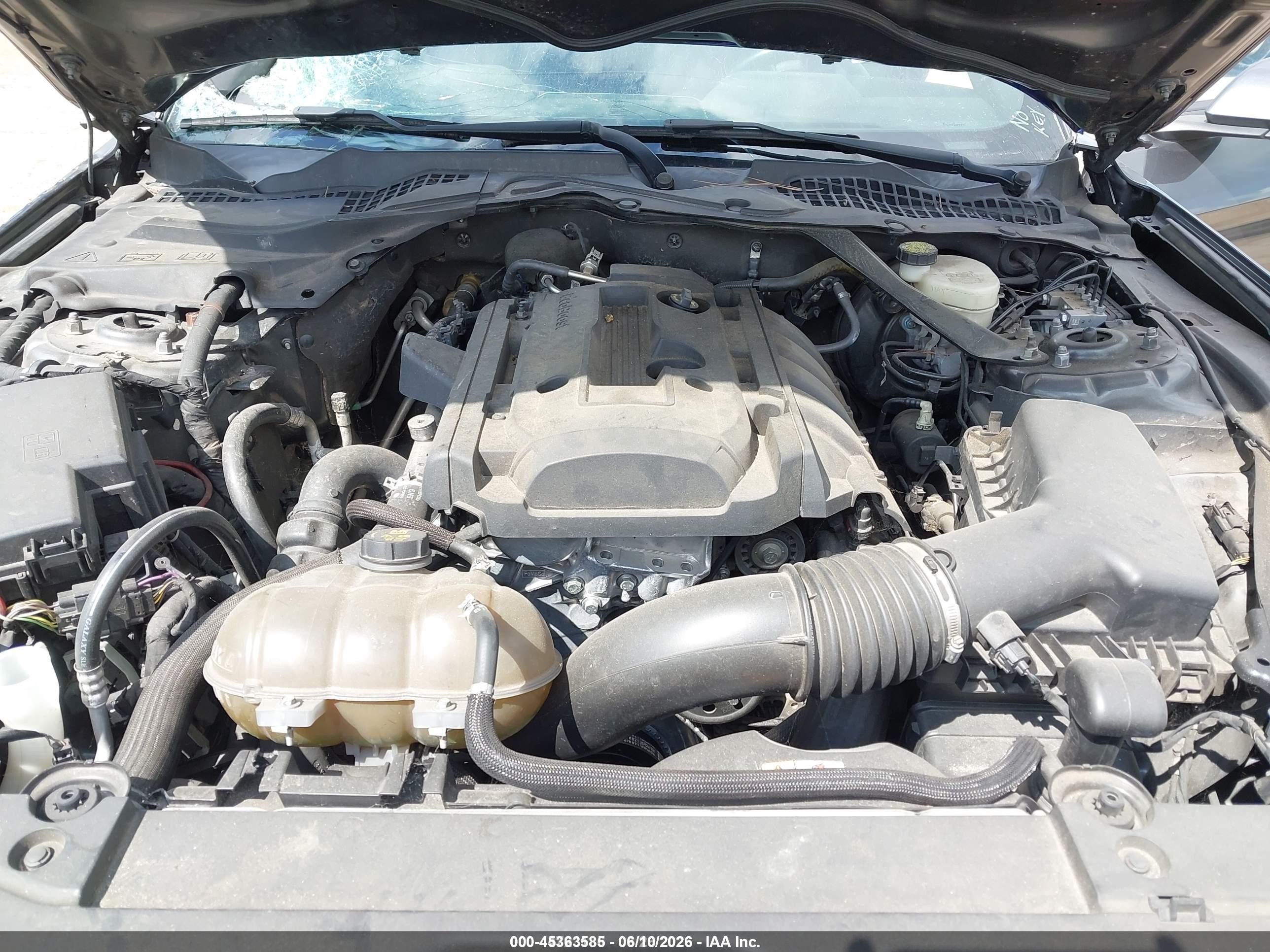 2015 Ford Mustang Ecoboost Gray vin: 1FA6P8TH3F5402375