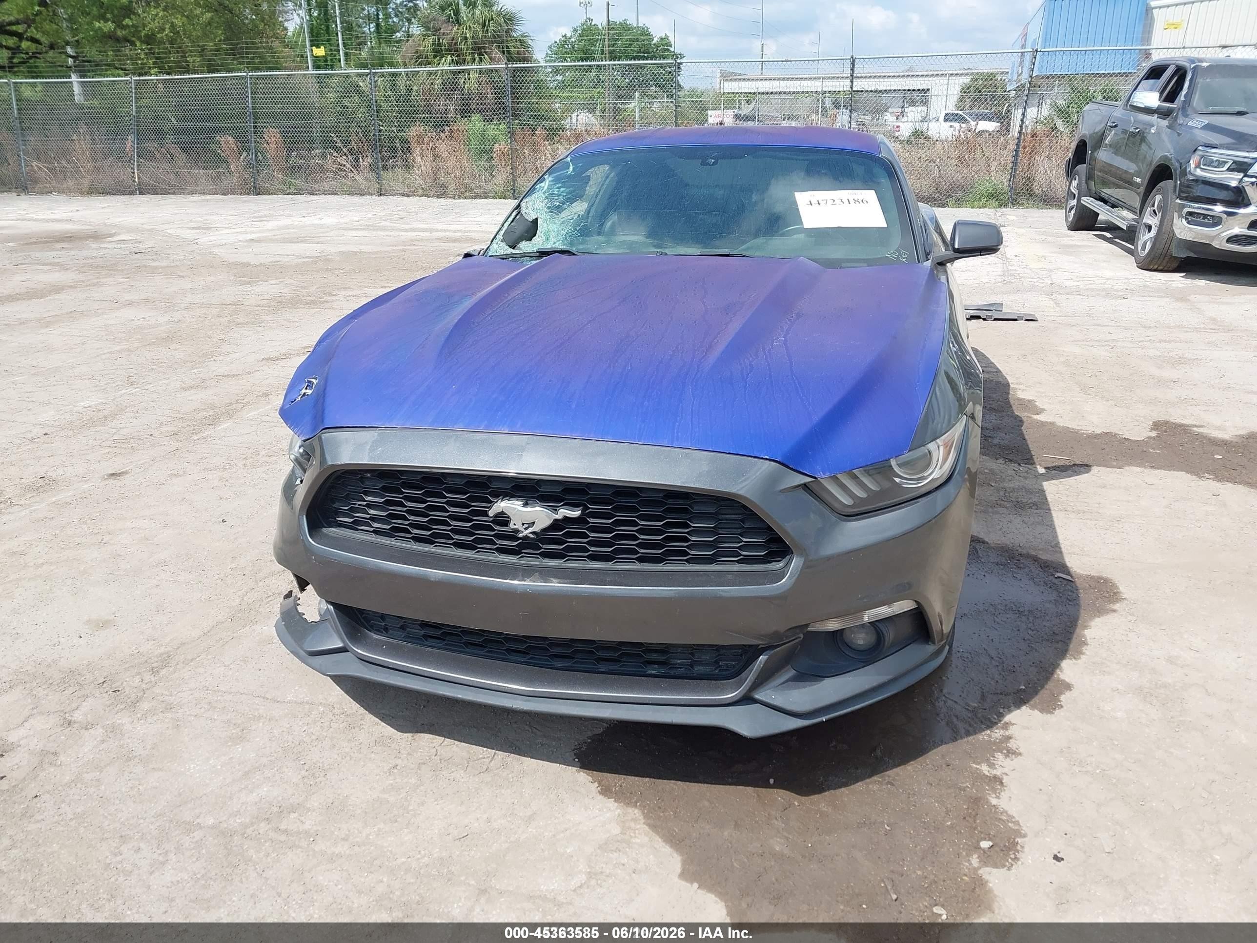 2015 Ford Mustang Ecoboost Gray vin: 1FA6P8TH3F5402375