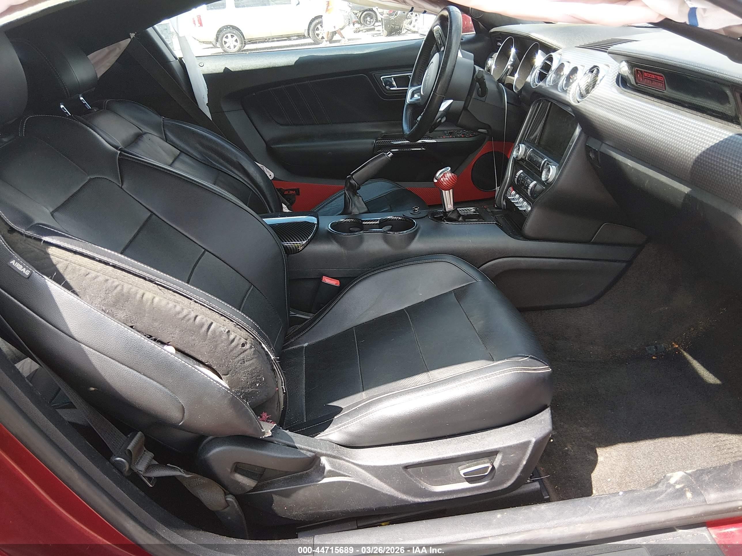 2015 Ford Mustang Ecoboost Burgundy vin: 1FA6P8TH3F5406796