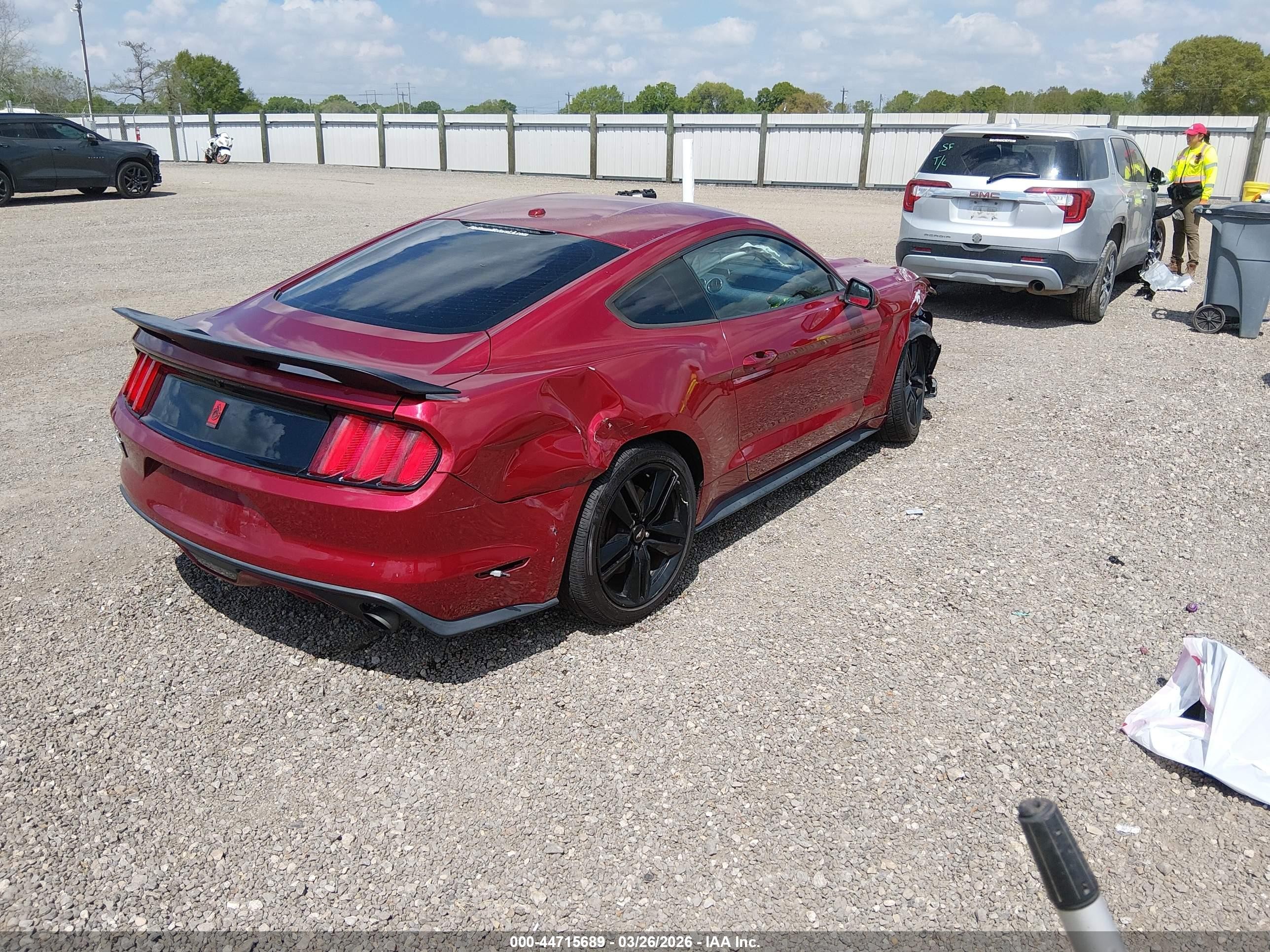 2015 Ford Mustang Ecoboost Burgundy vin: 1FA6P8TH3F5406796