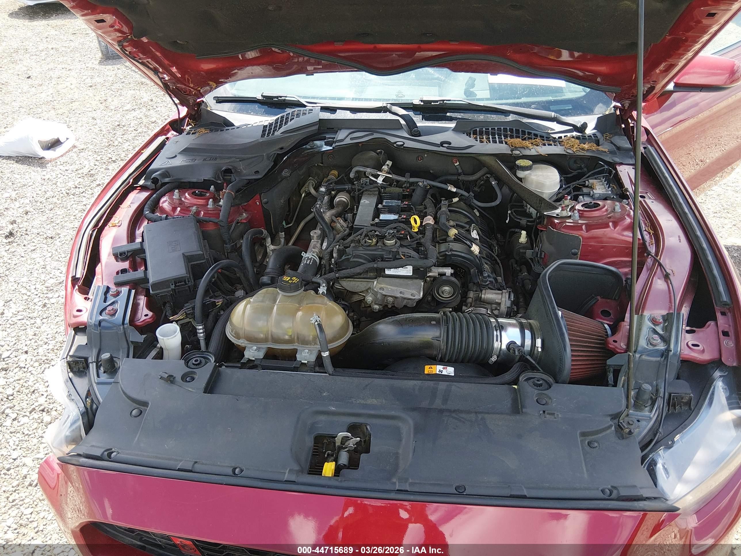 2015 Ford Mustang Ecoboost Burgundy vin: 1FA6P8TH3F5406796