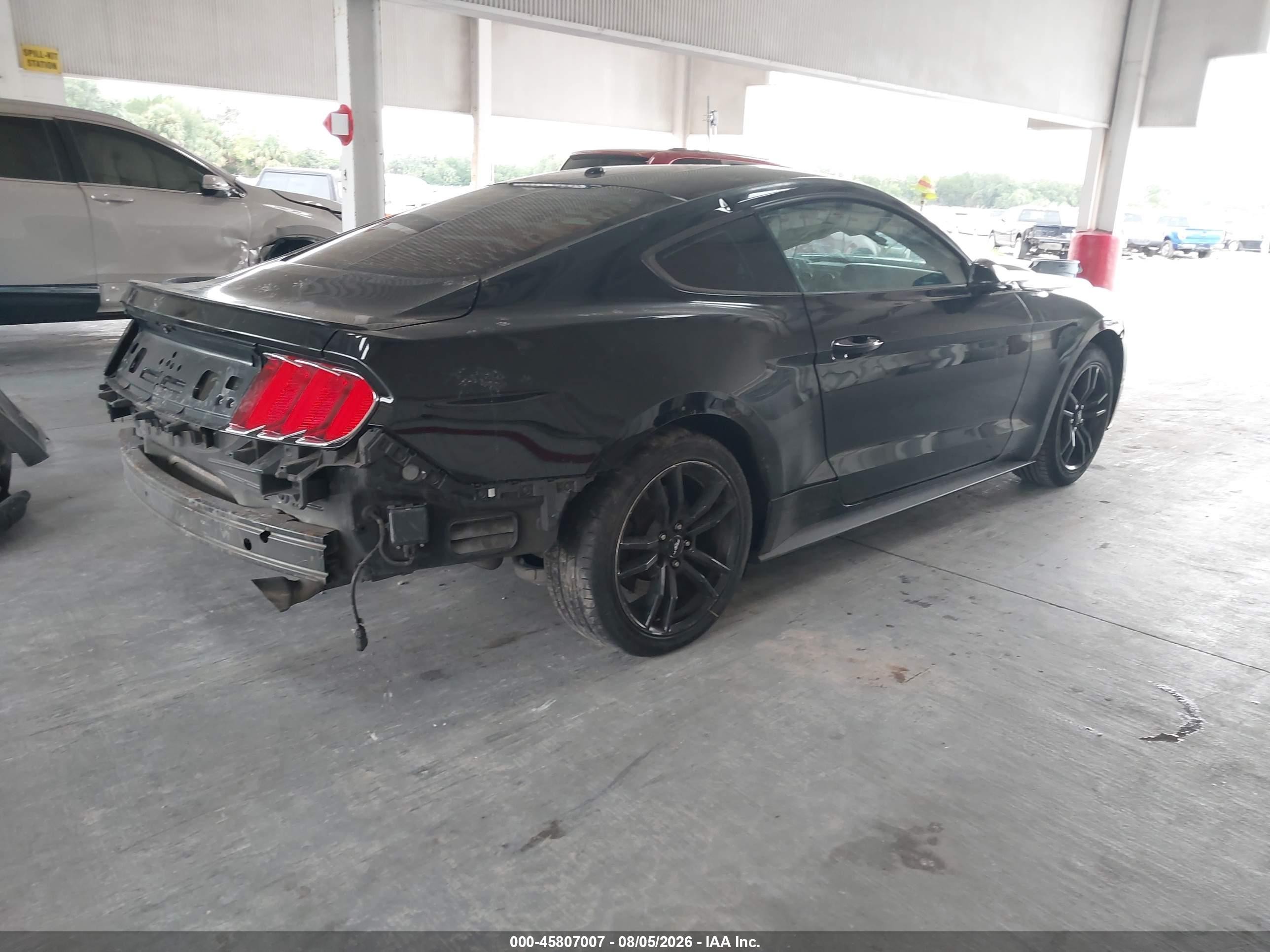 2015 Ford Mustang Ecoboost Black vin: 1FA6P8TH3F5435487