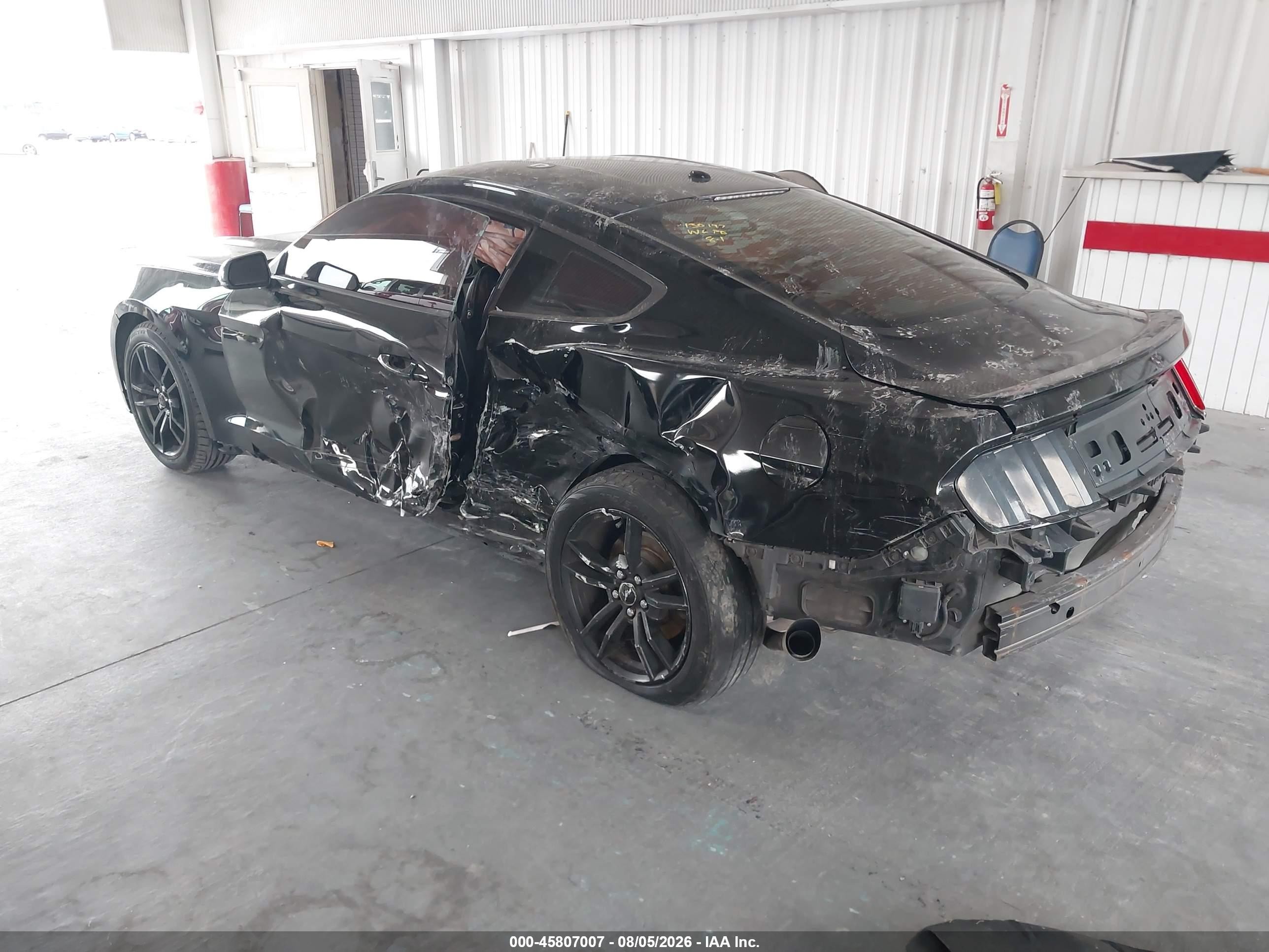 2015 Ford Mustang Ecoboost Black vin: 1FA6P8TH3F5435487