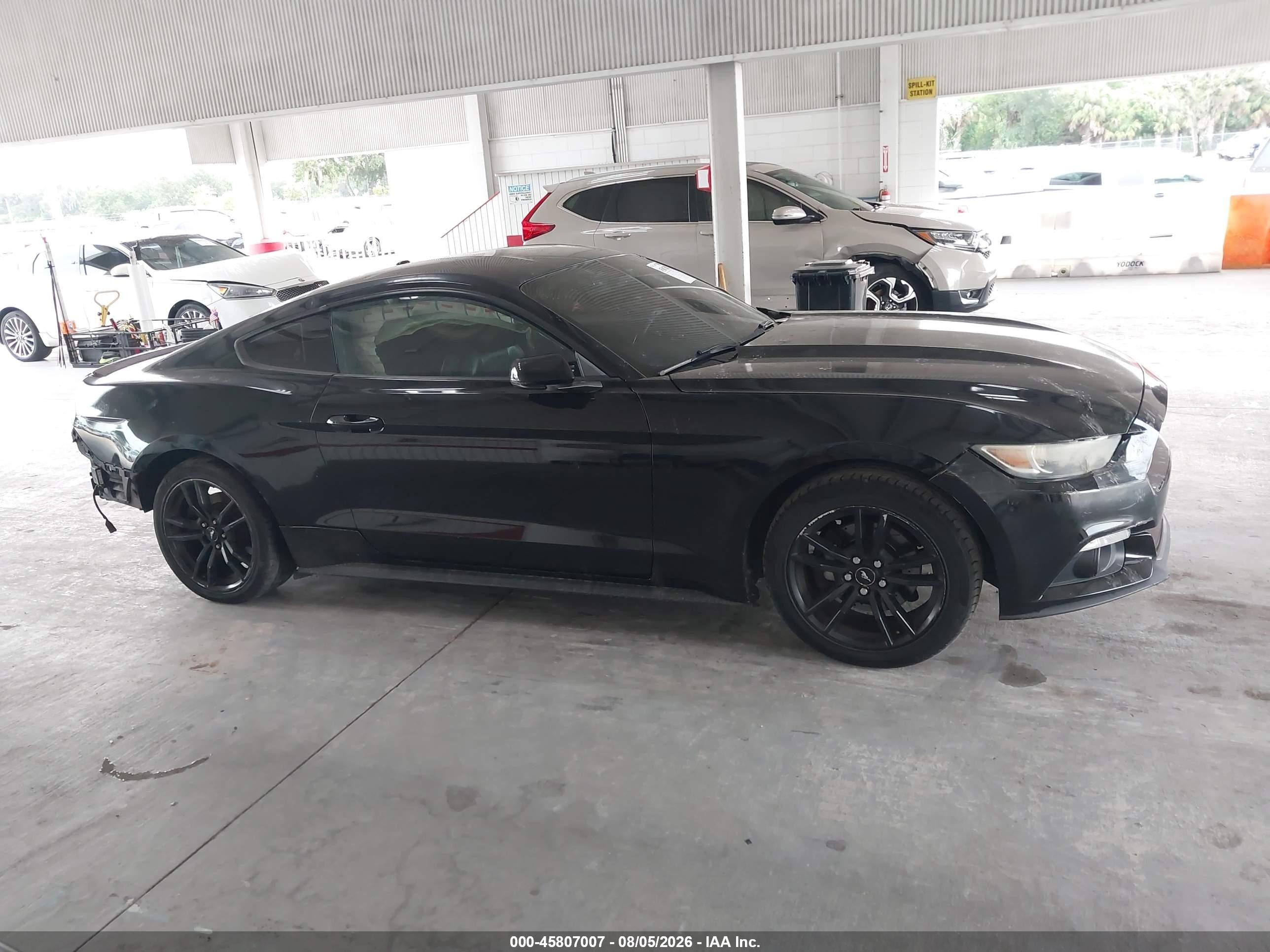 2015 Ford Mustang Ecoboost Black vin: 1FA6P8TH3F5435487