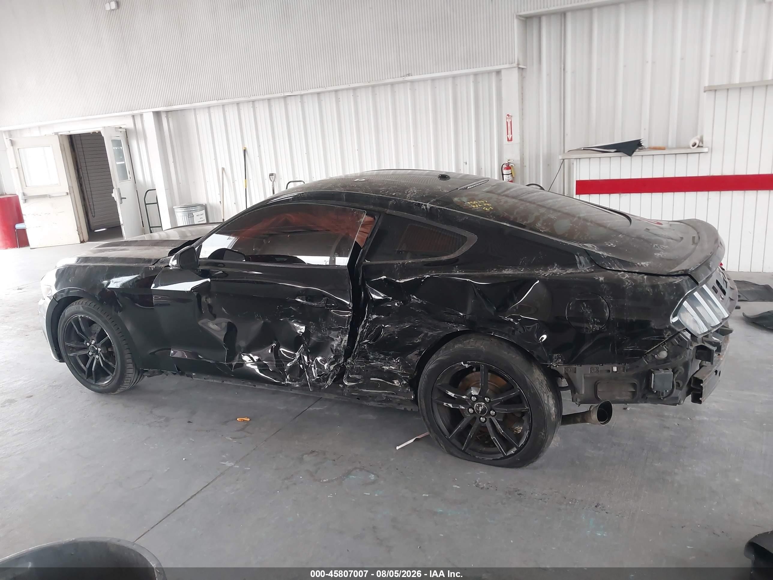 2015 Ford Mustang Ecoboost Black vin: 1FA6P8TH3F5435487