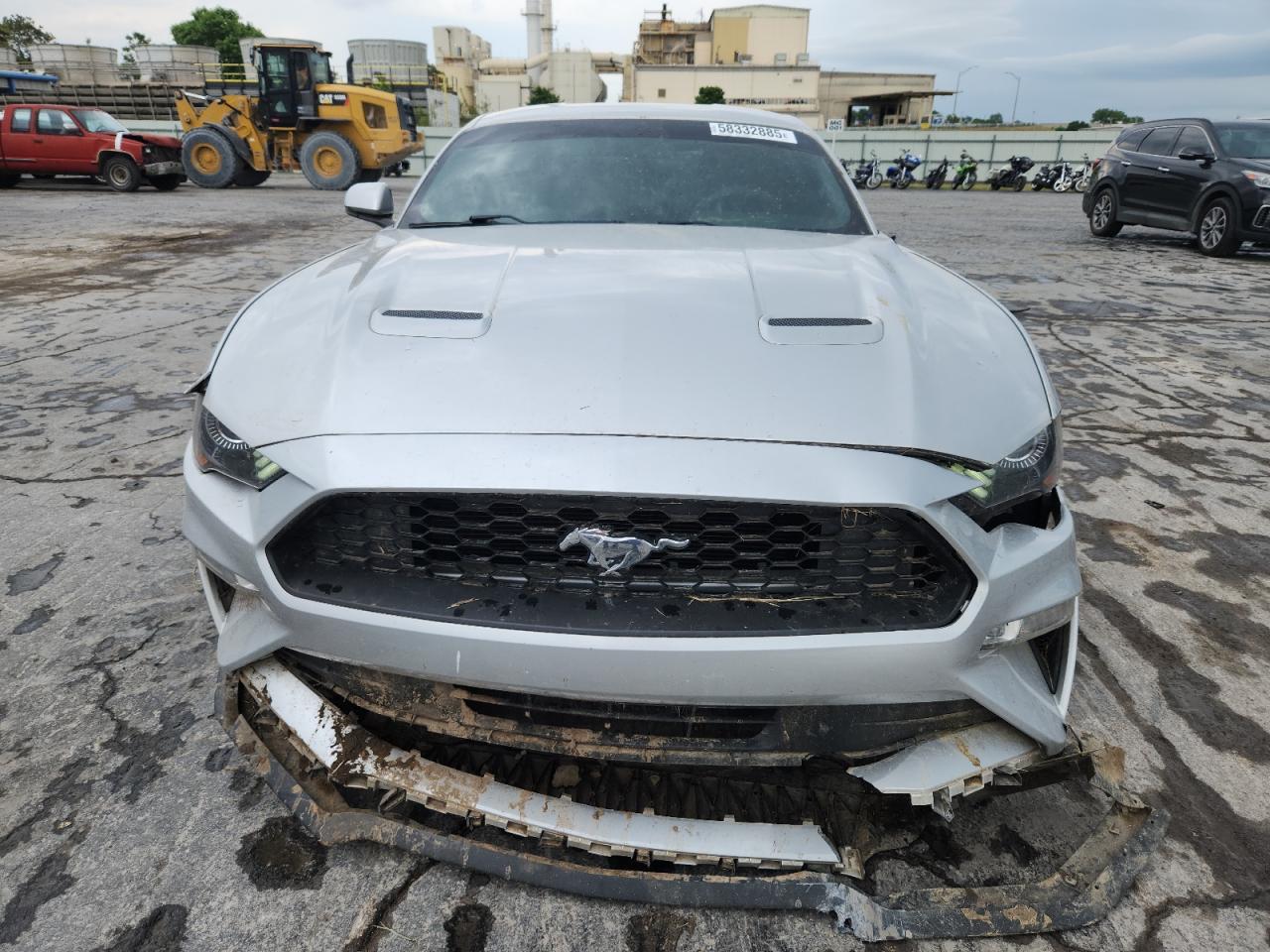 2018 Ford Mustang Silver vin: 1FA6P8TH3J5158901