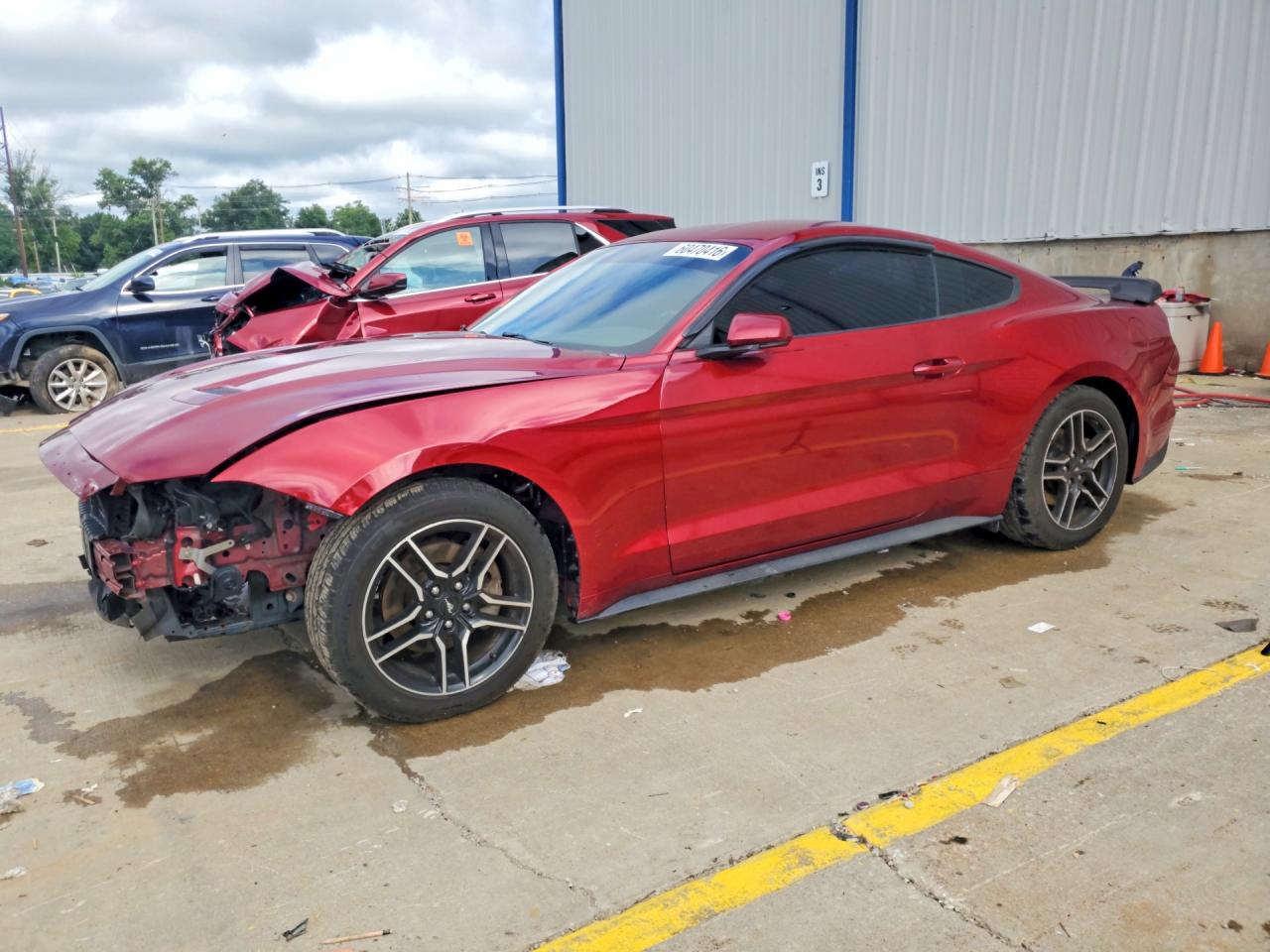 2019 Ford Mustang Burgundy vin: 1FA6P8TH3K5142652
