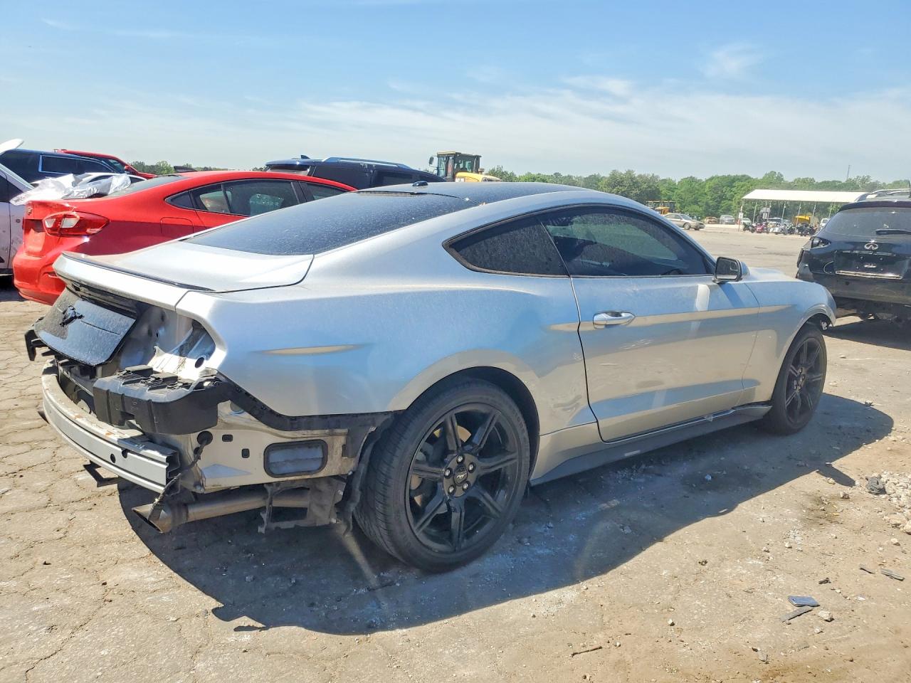 2019 Ford Mustang Gray vin: 1FA6P8TH3K5200095