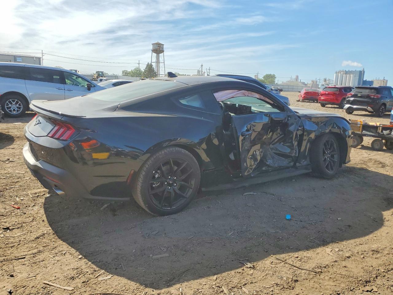 2026 Ford Mustang Black vin: 1FA6P8TH3T5102718