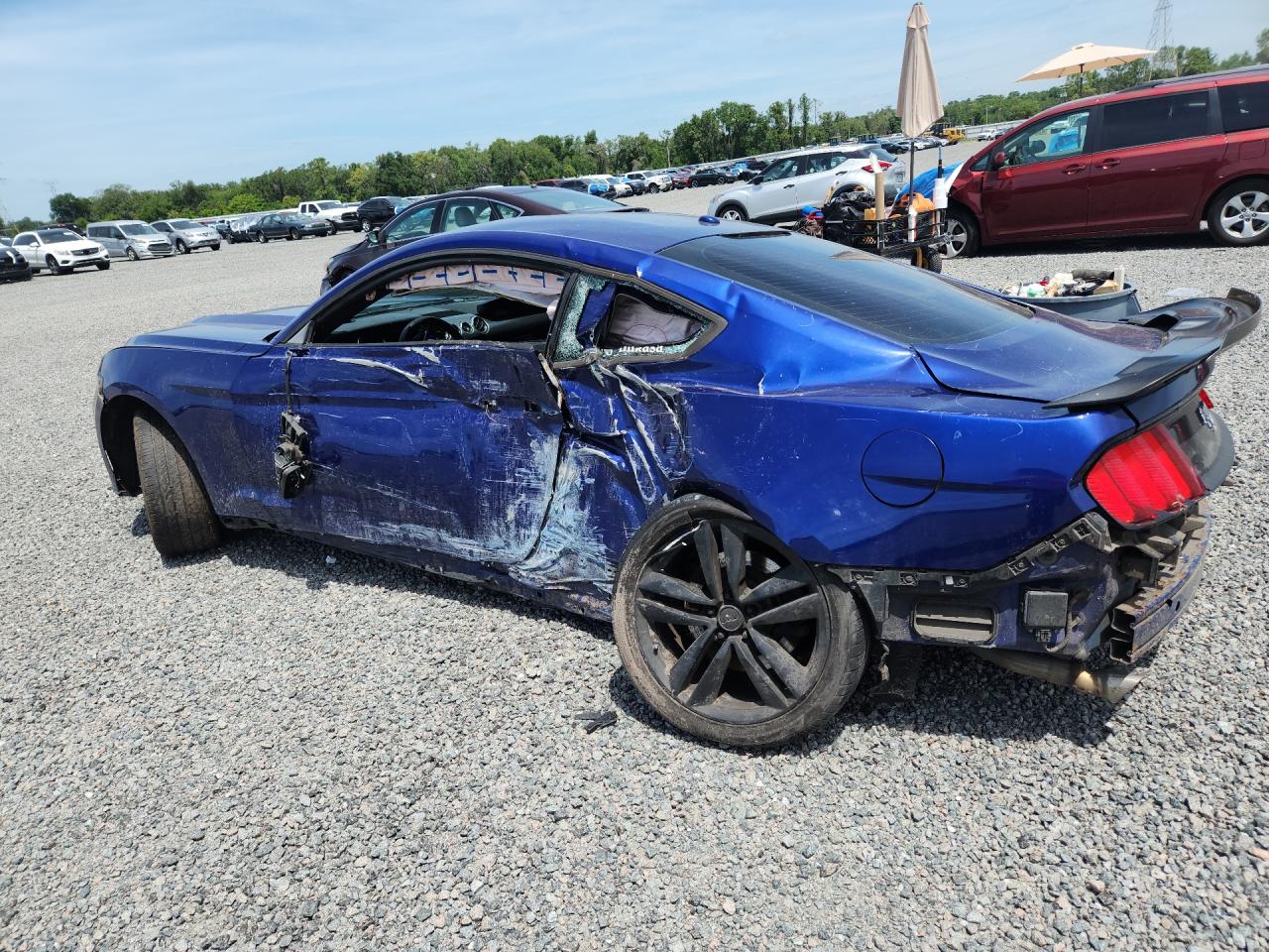 2015 Ford Mustang Blue vin: 1FA6P8TH4F5304701