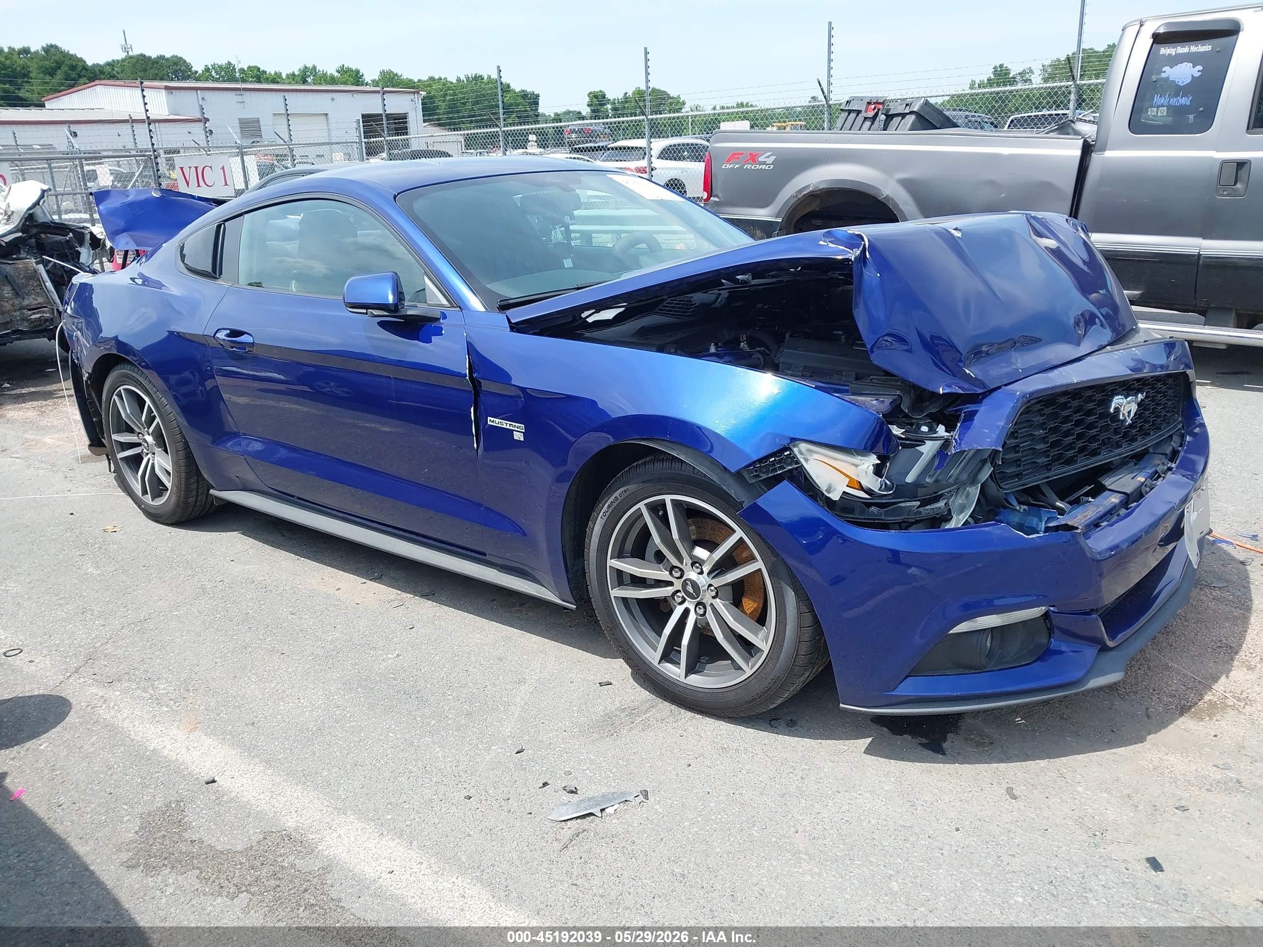2015 Ford Mustang Ecoboost Blue vin: 1FA6P8TH4F5325600