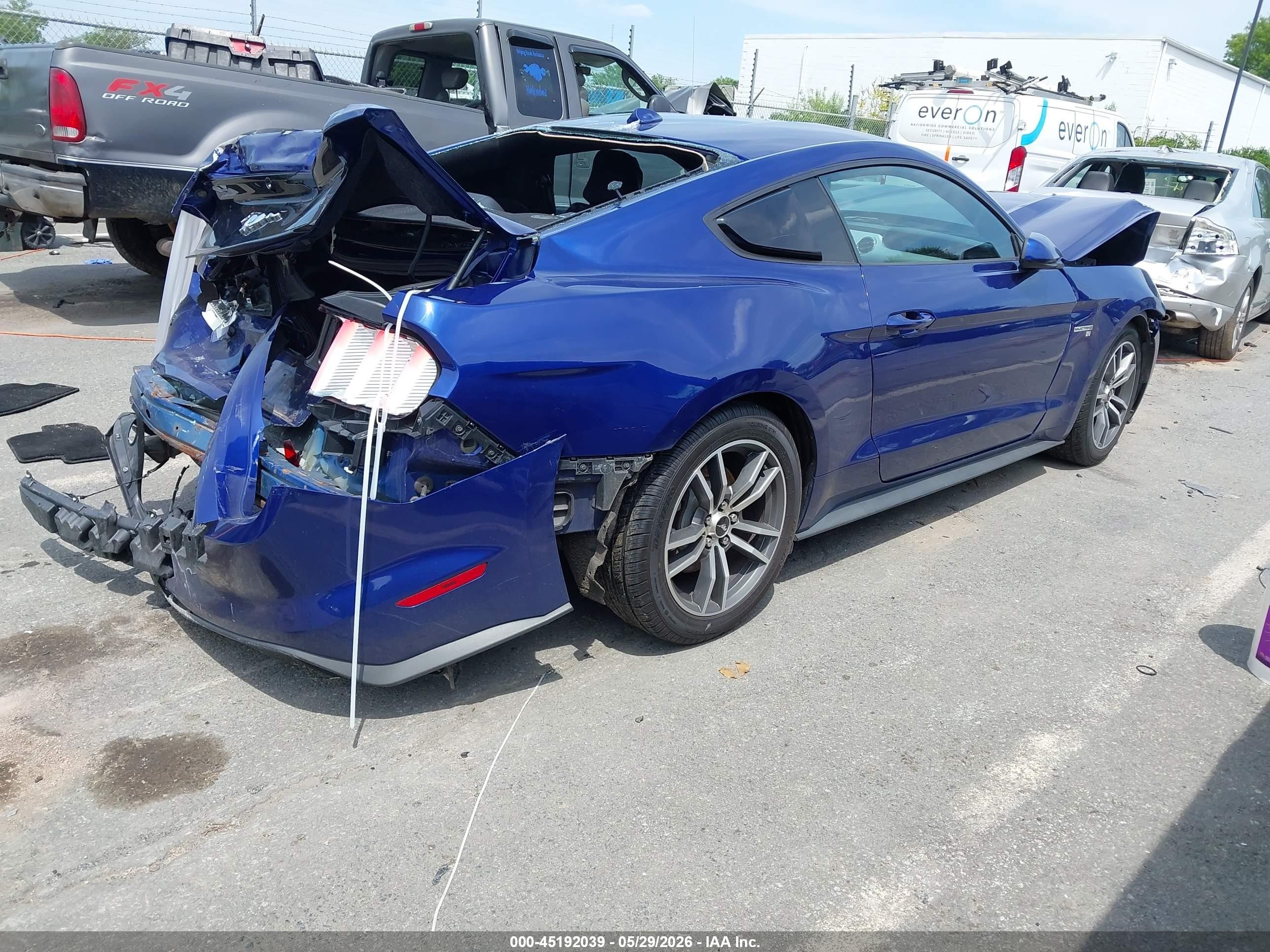 2015 Ford Mustang Ecoboost Blue vin: 1FA6P8TH4F5325600