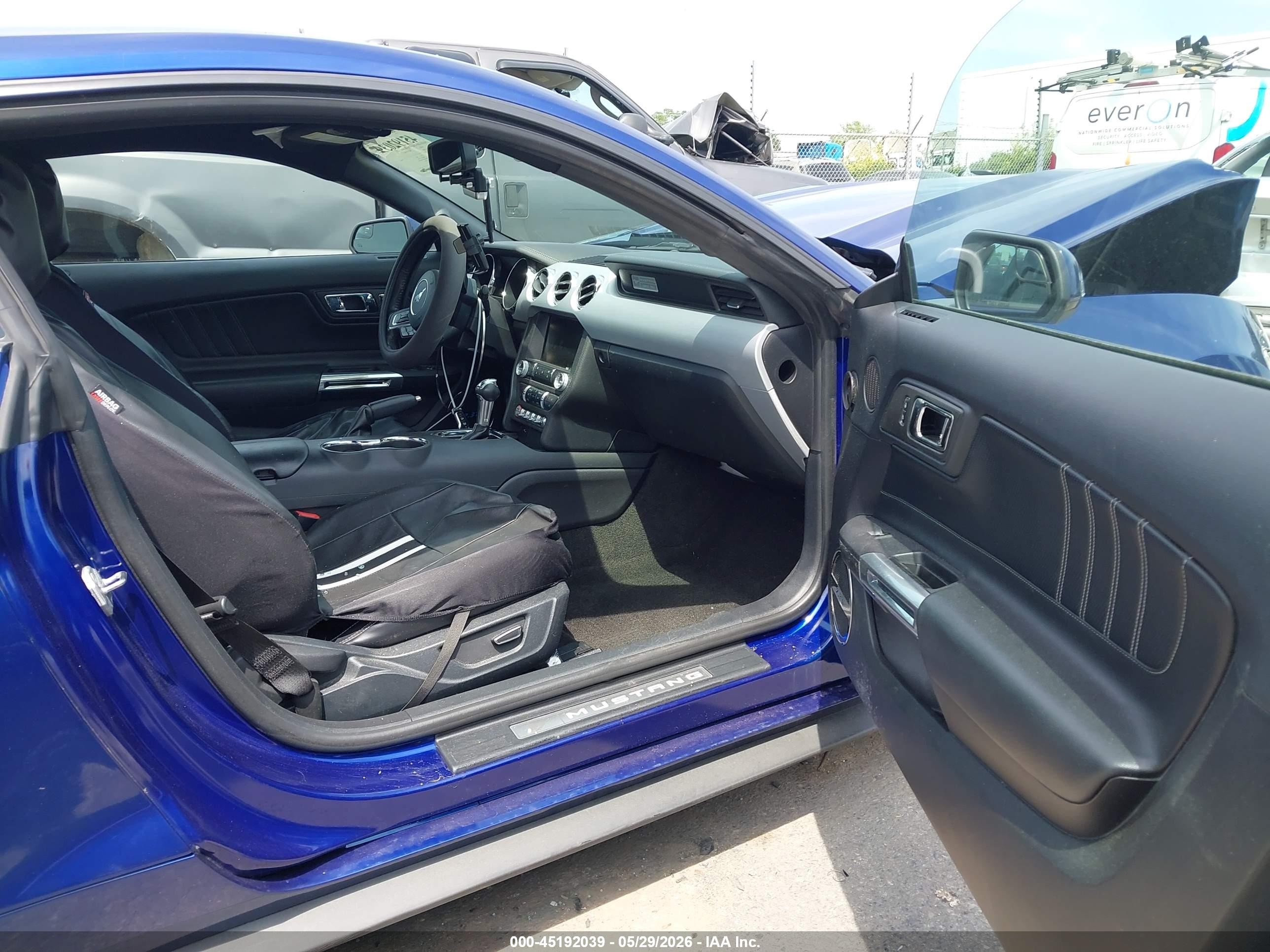 2015 Ford Mustang Ecoboost Blue vin: 1FA6P8TH4F5325600