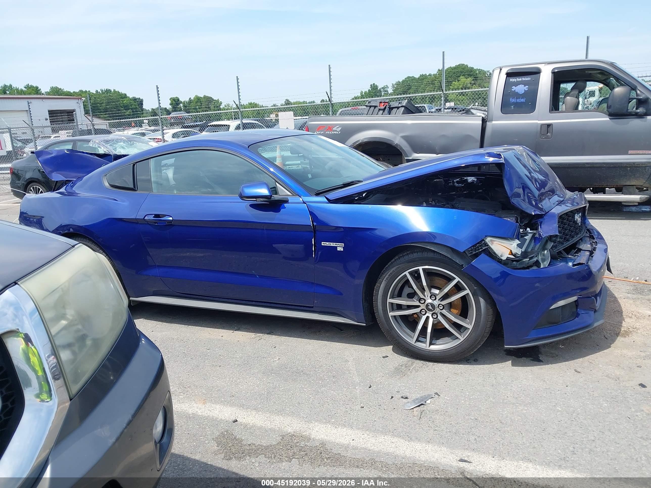 2015 Ford Mustang Ecoboost Blue vin: 1FA6P8TH4F5325600