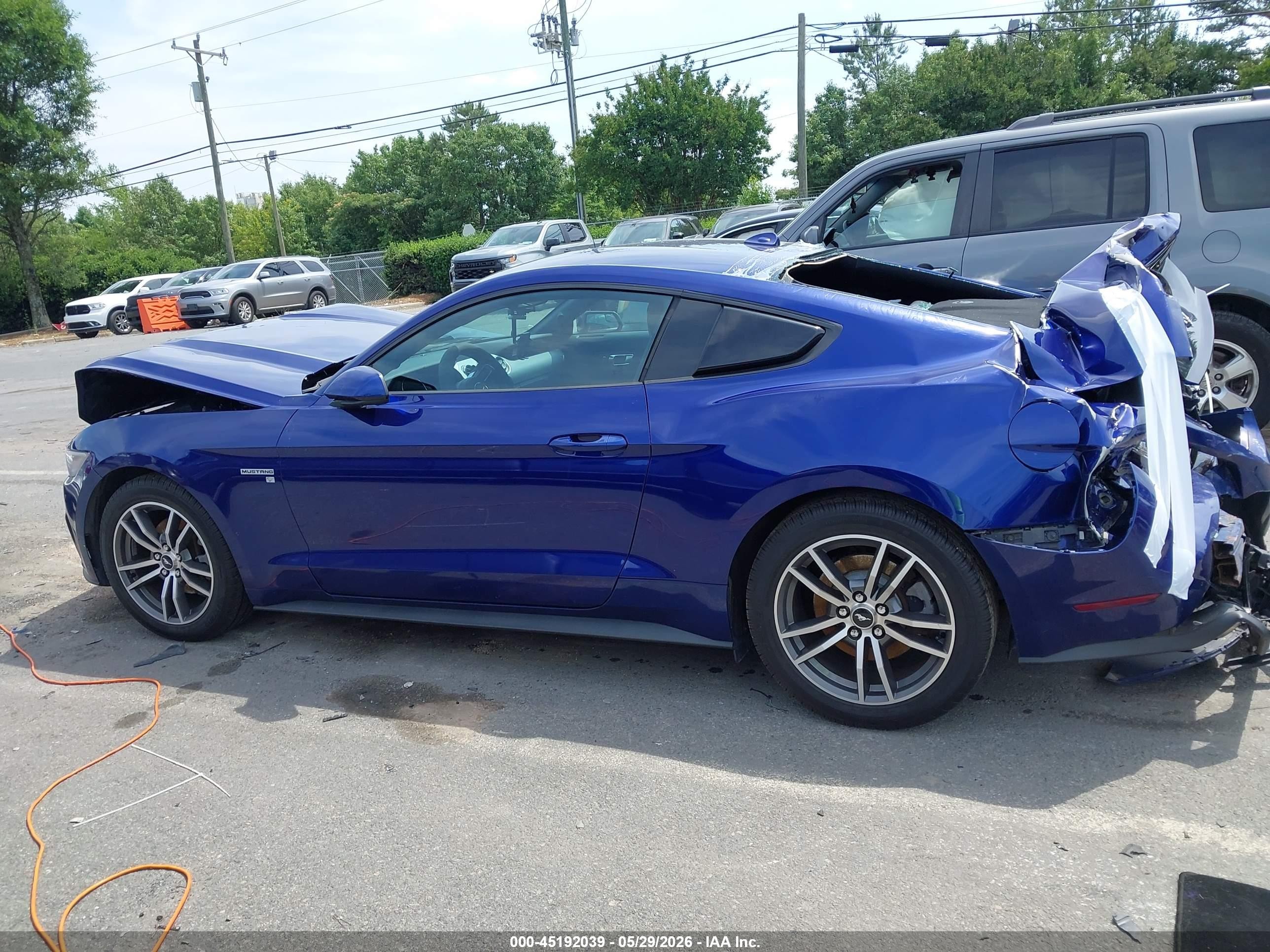 2015 Ford Mustang Ecoboost Blue vin: 1FA6P8TH4F5325600