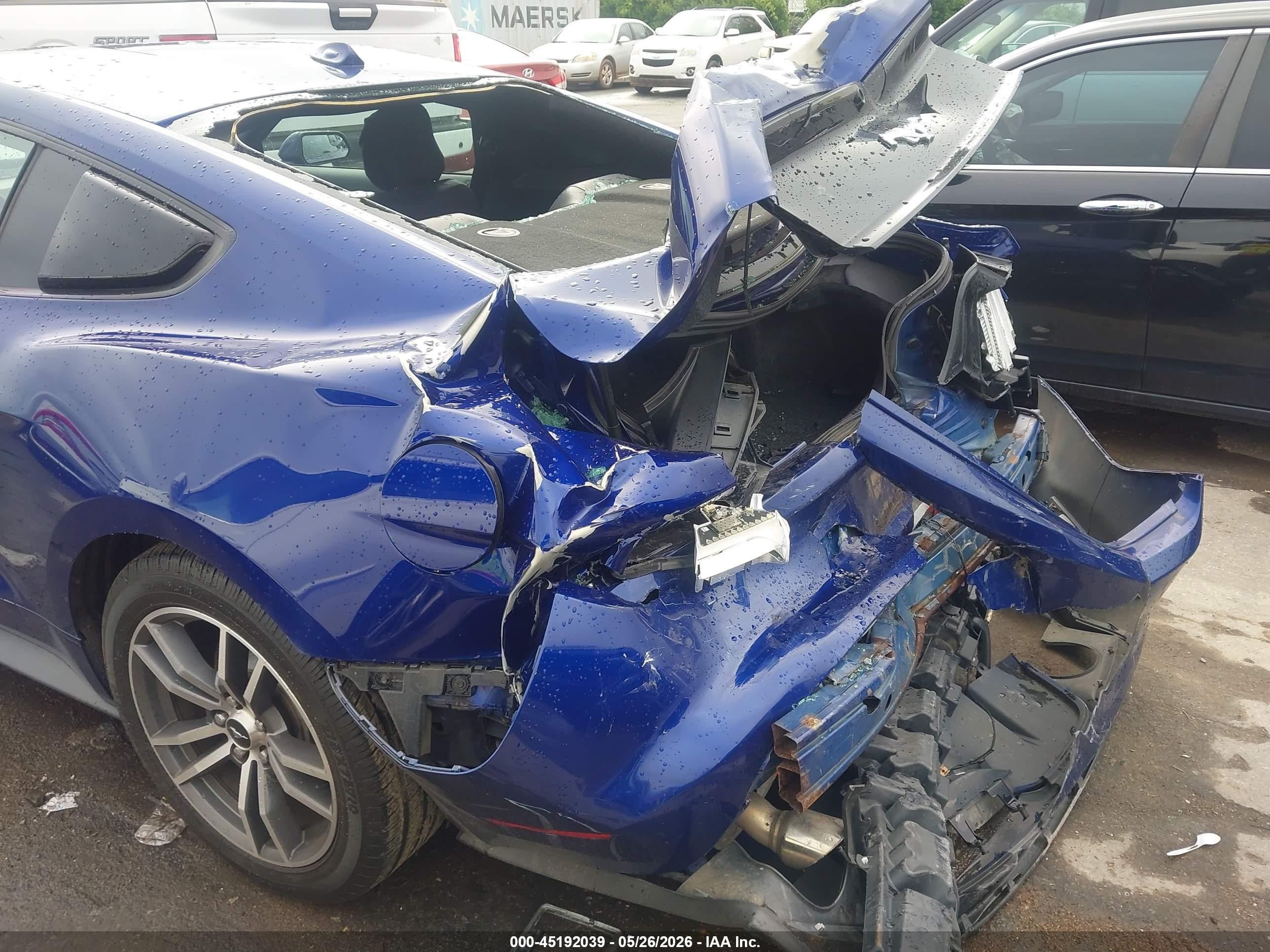 2015 Ford Mustang Ecoboost Blue vin: 1FA6P8TH4F5325600
