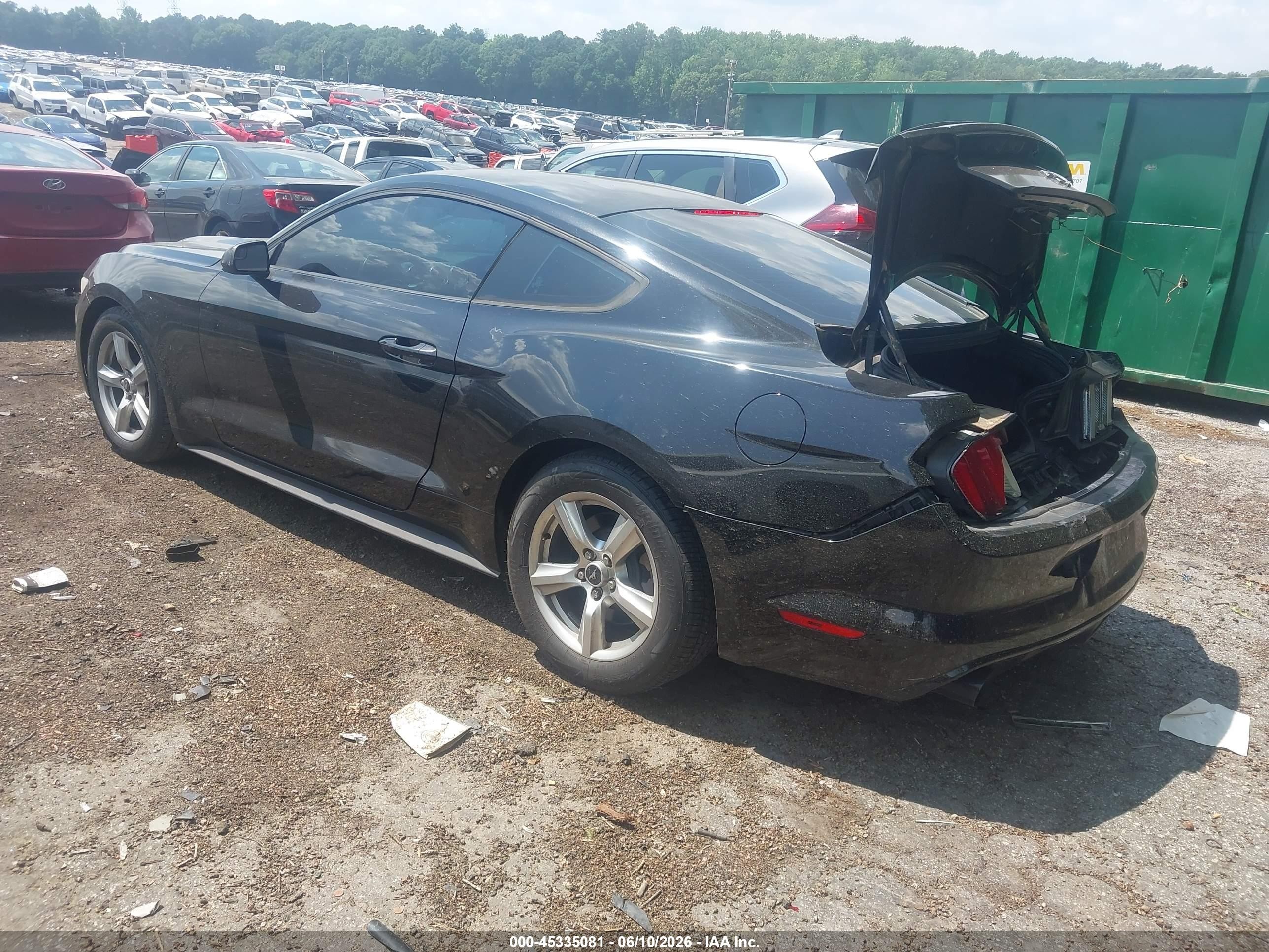 2015 Ford Mustang Ecoboost Black vin: 1FA6P8TH4F5327962