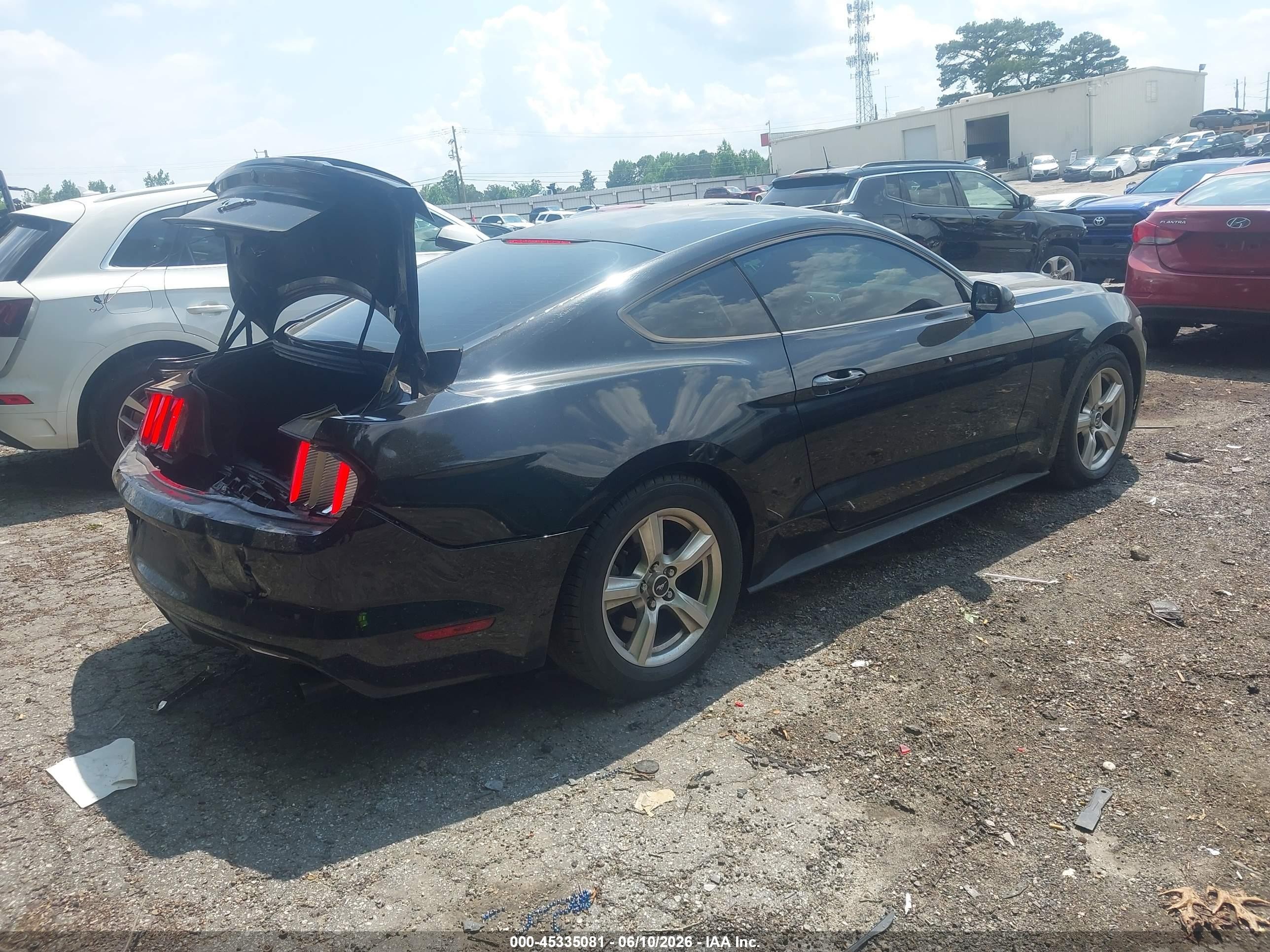 2015 Ford Mustang Ecoboost Black vin: 1FA6P8TH4F5327962