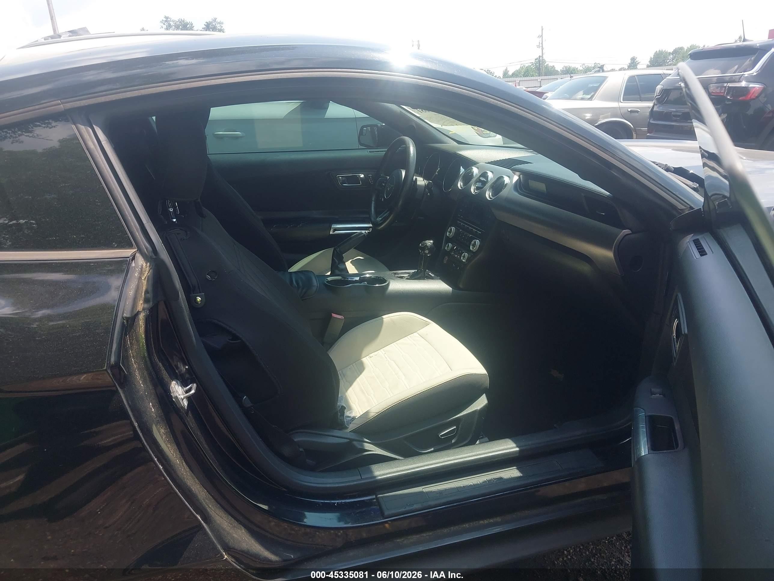 2015 Ford Mustang Ecoboost Black vin: 1FA6P8TH4F5327962