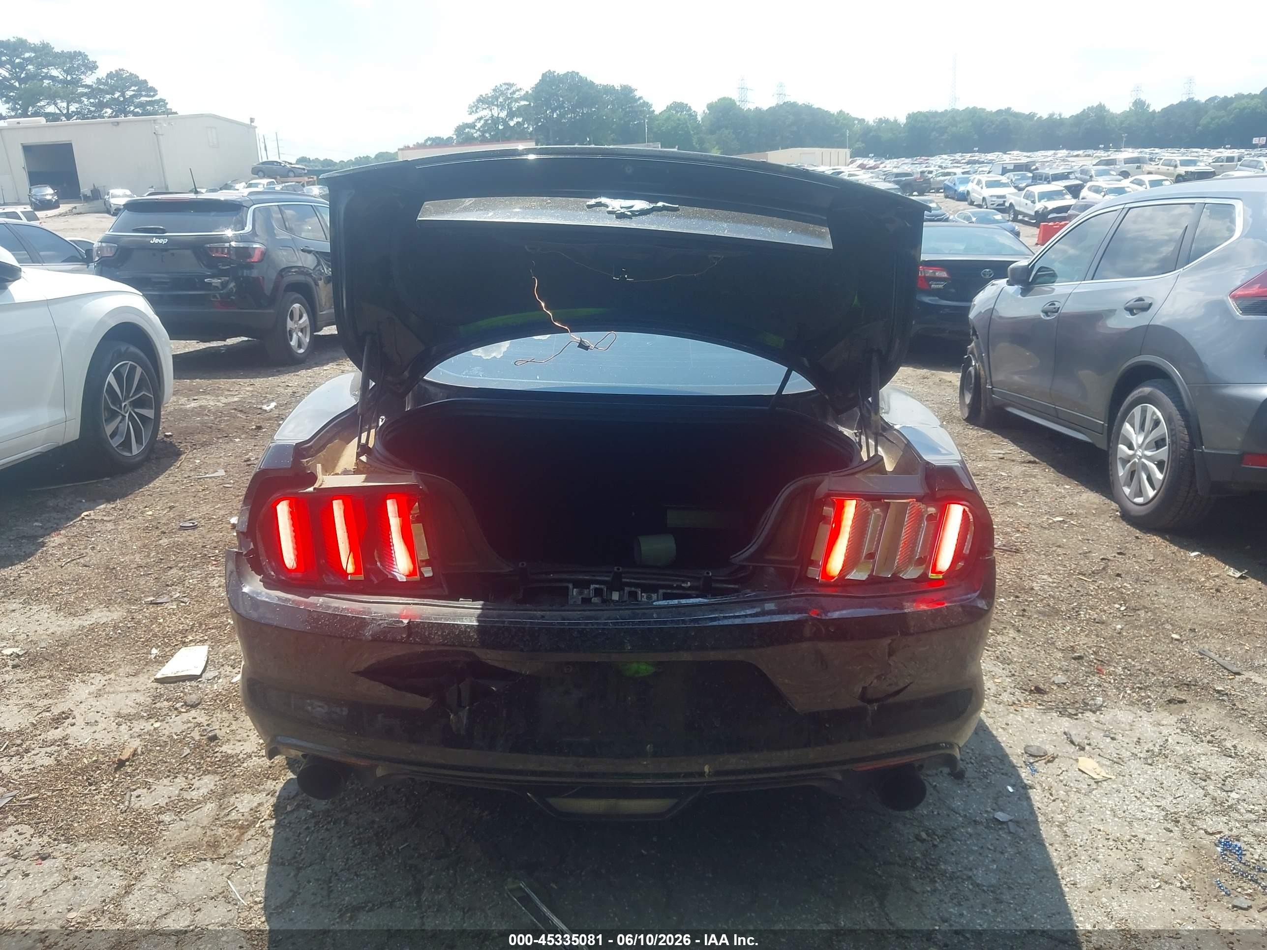 2015 Ford Mustang Ecoboost Black vin: 1FA6P8TH4F5327962