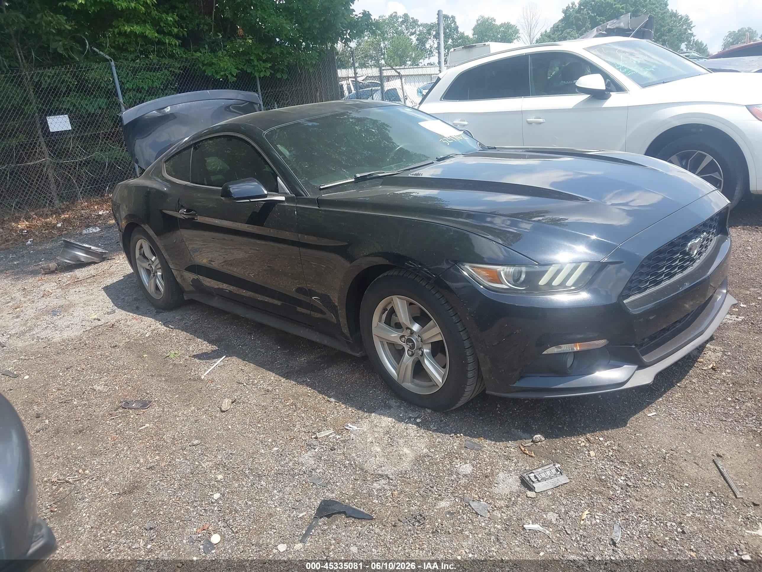 2015 Ford Mustang Ecoboost Black vin: 1FA6P8TH4F5327962