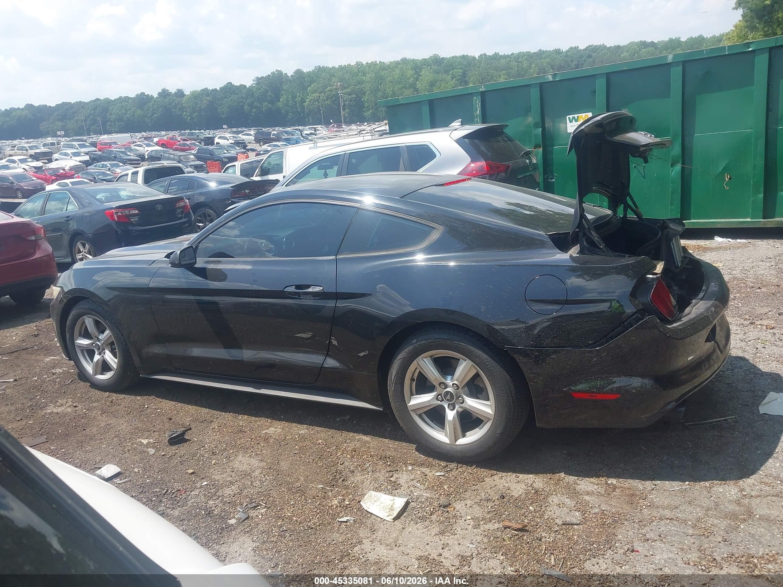 2015 Ford Mustang Ecoboost Black vin: 1FA6P8TH4F5327962