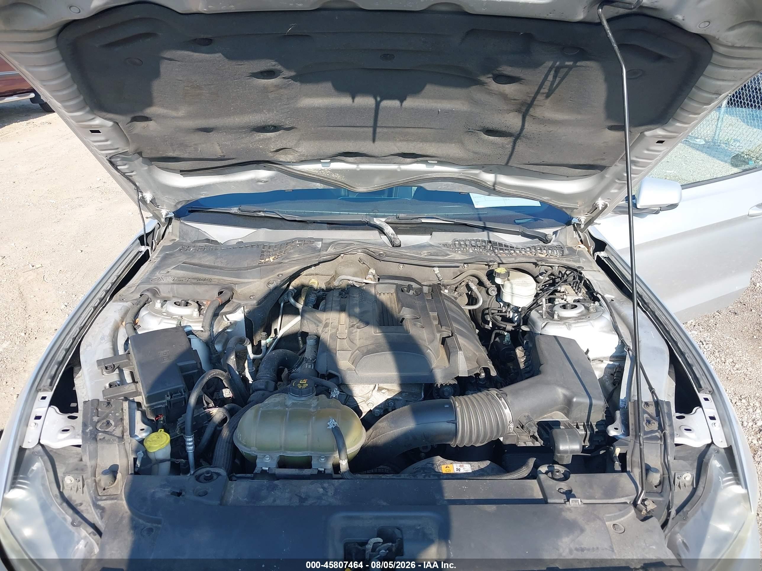 2015 Ford Mustang Ecoboost Silver vin: 1FA6P8TH4F5330652