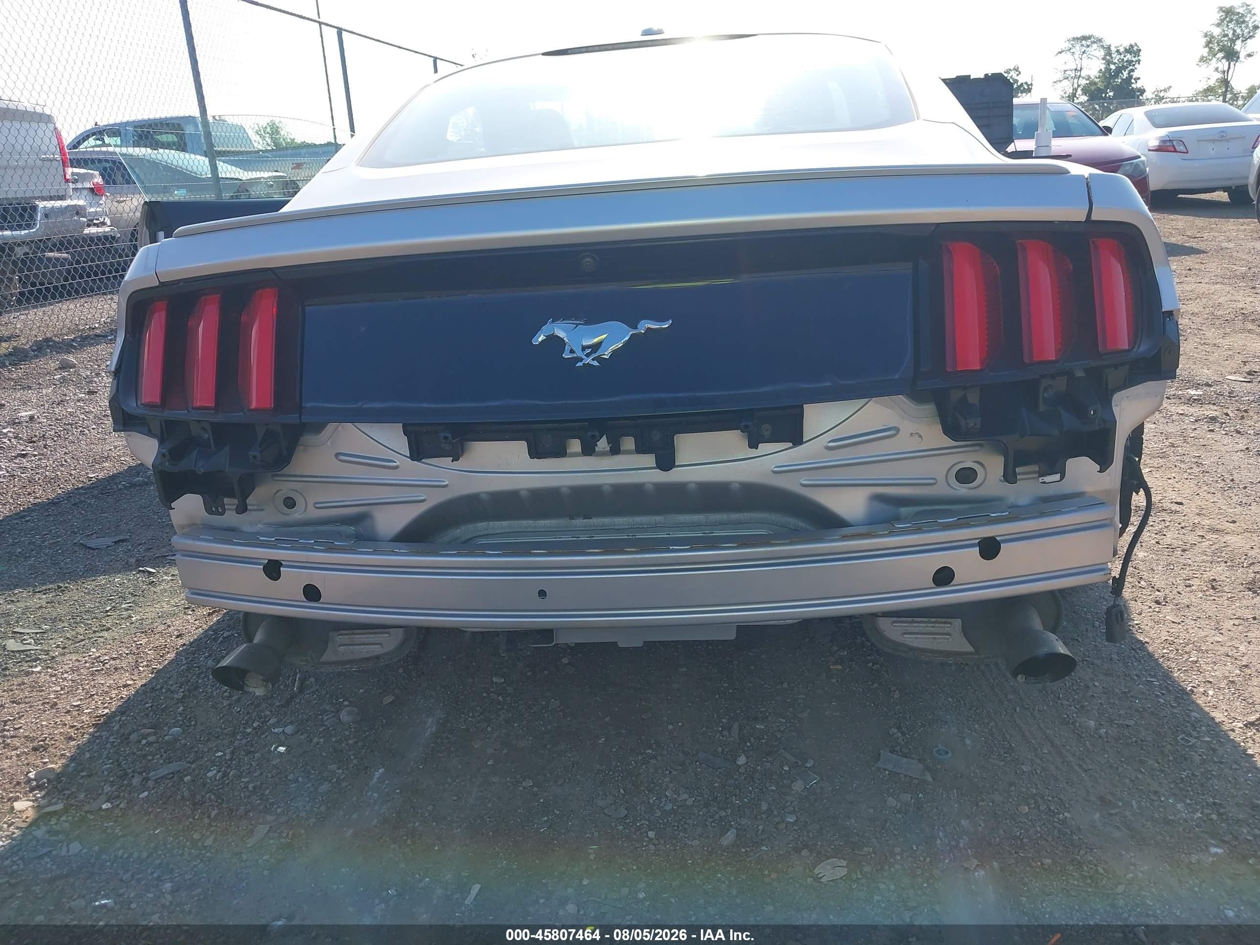 2015 Ford Mustang Ecoboost Silver vin: 1FA6P8TH4F5330652