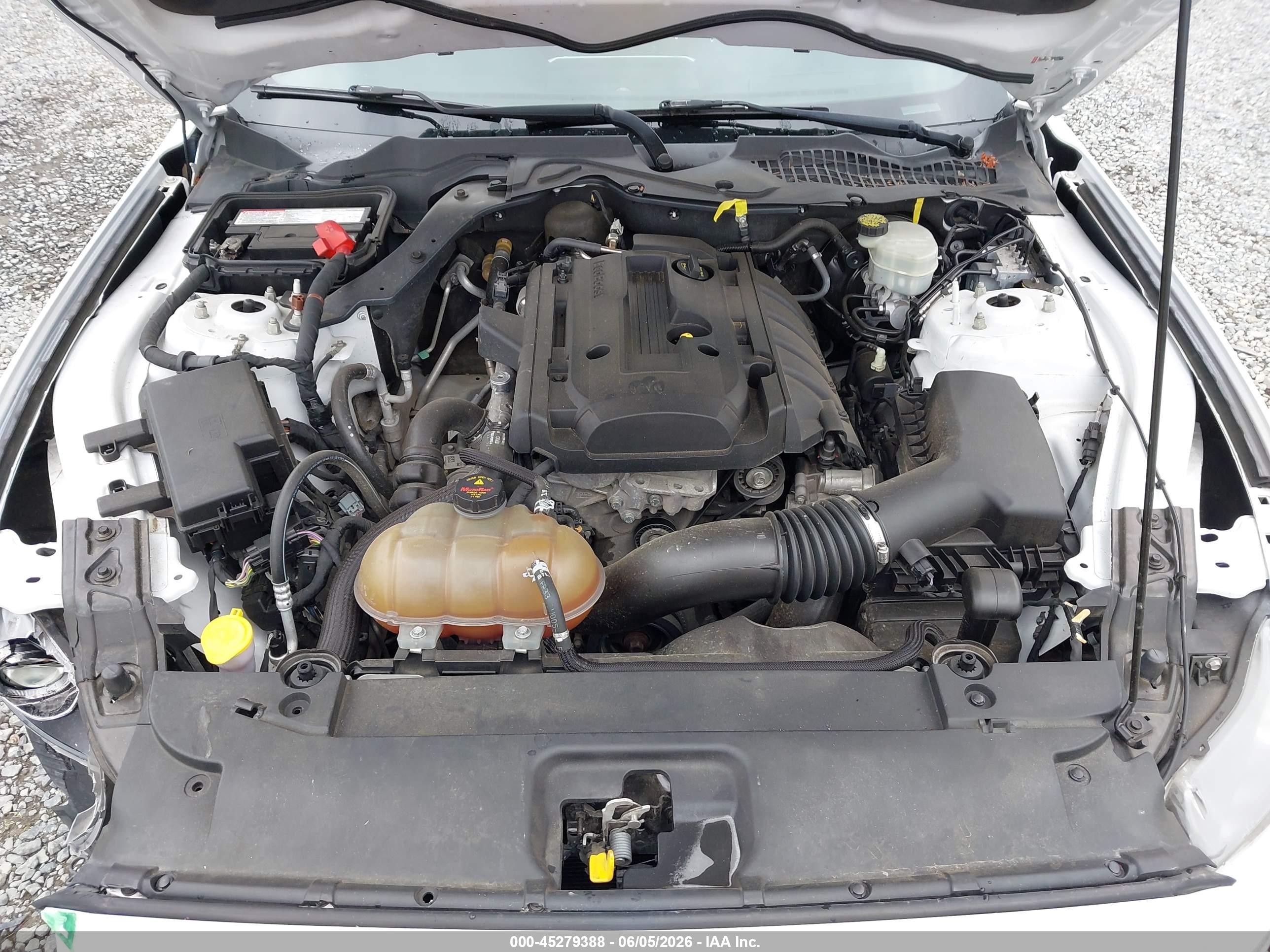 2015 Ford Mustang Ecoboost White vin: 1FA6P8TH4F5335866