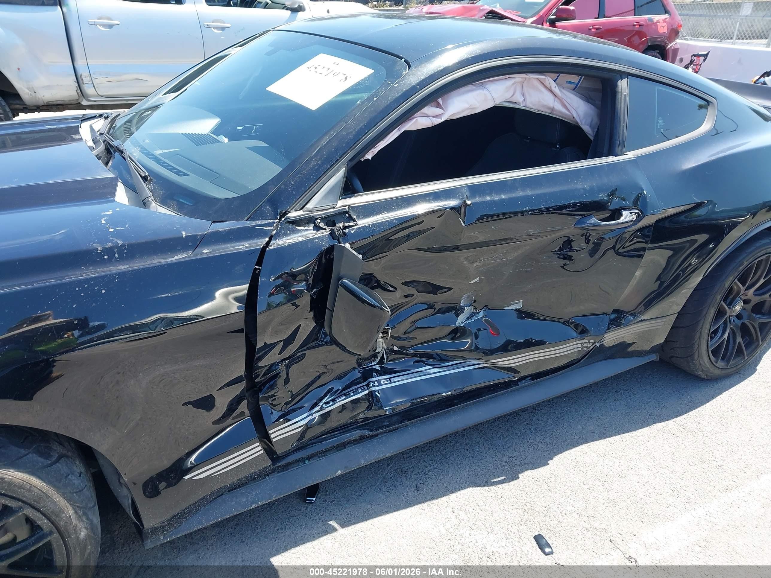 2015 Ford Mustang Ecoboost Black vin: 1FA6P8TH4F5351744