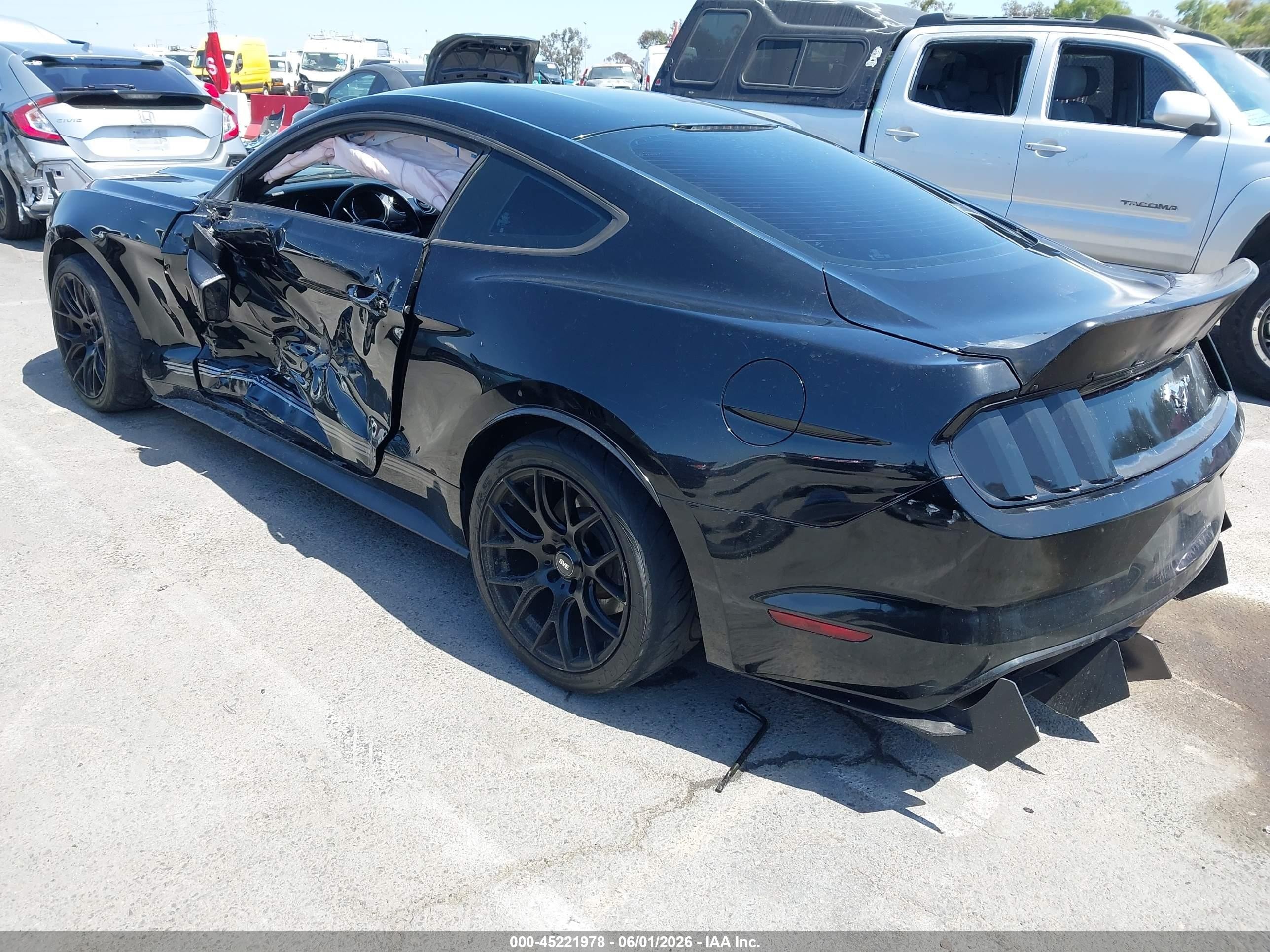 2015 Ford Mustang Ecoboost Black vin: 1FA6P8TH4F5351744