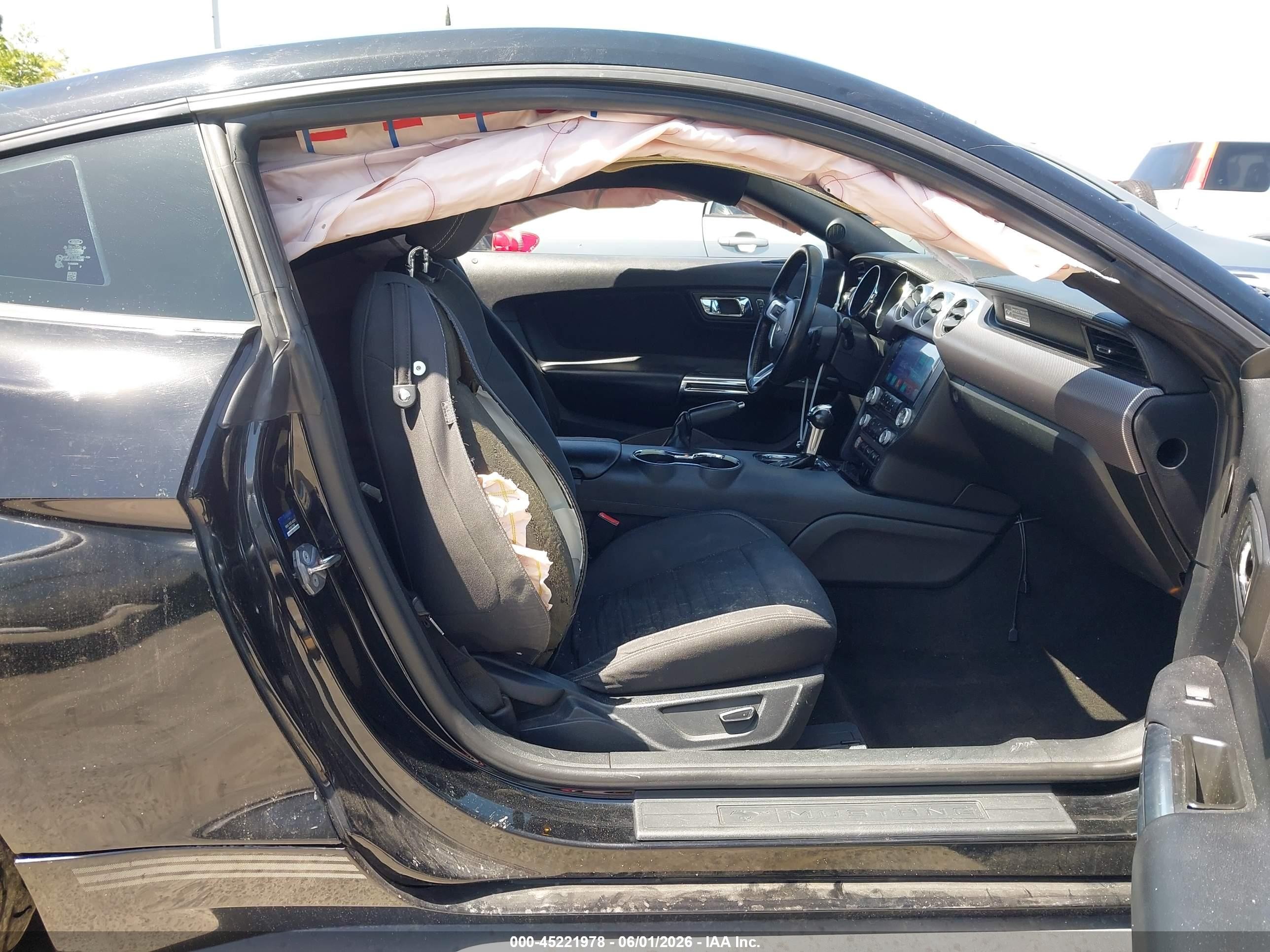 2015 Ford Mustang Ecoboost Black vin: 1FA6P8TH4F5351744
