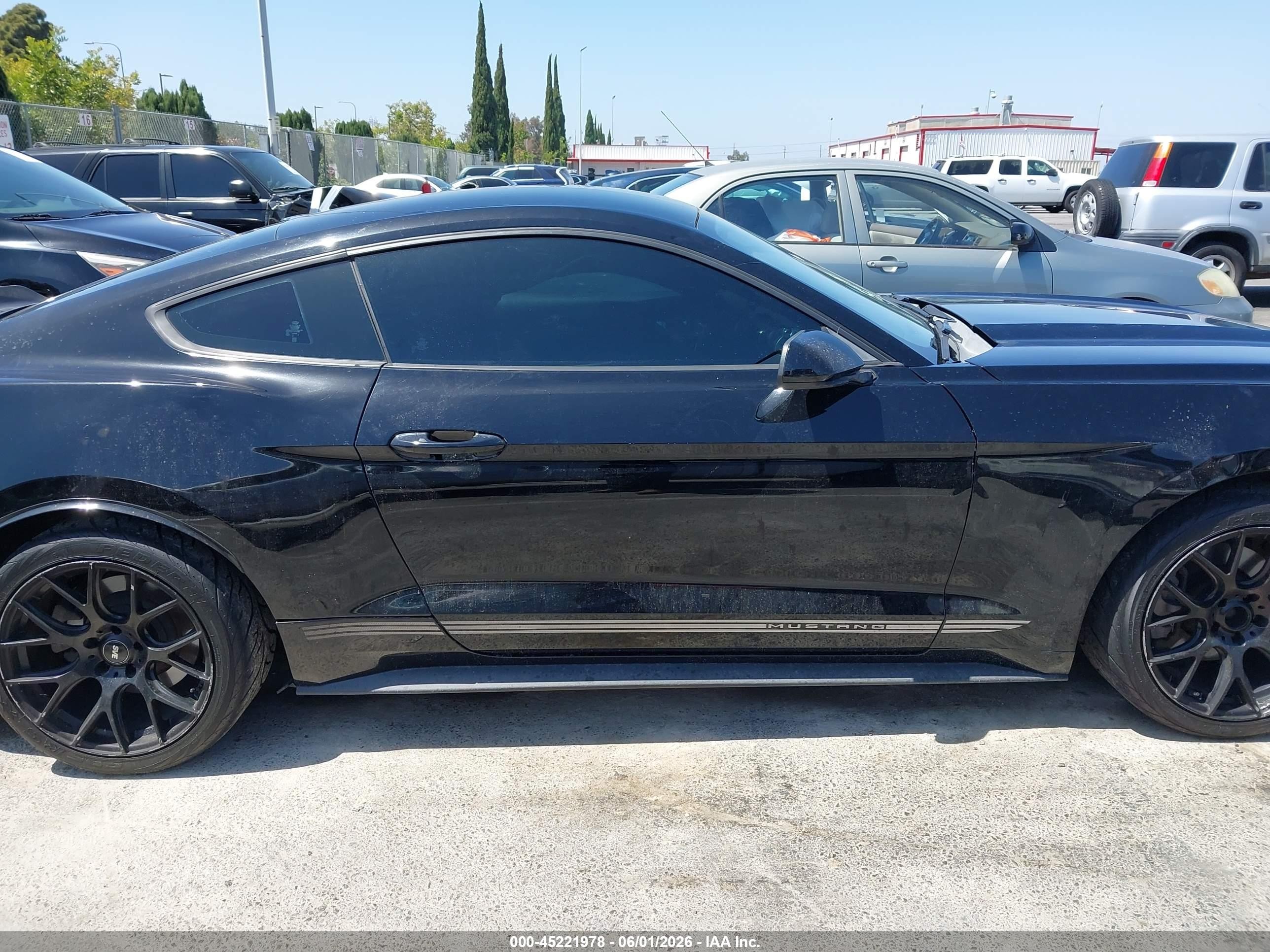 2015 Ford Mustang Ecoboost Black vin: 1FA6P8TH4F5351744