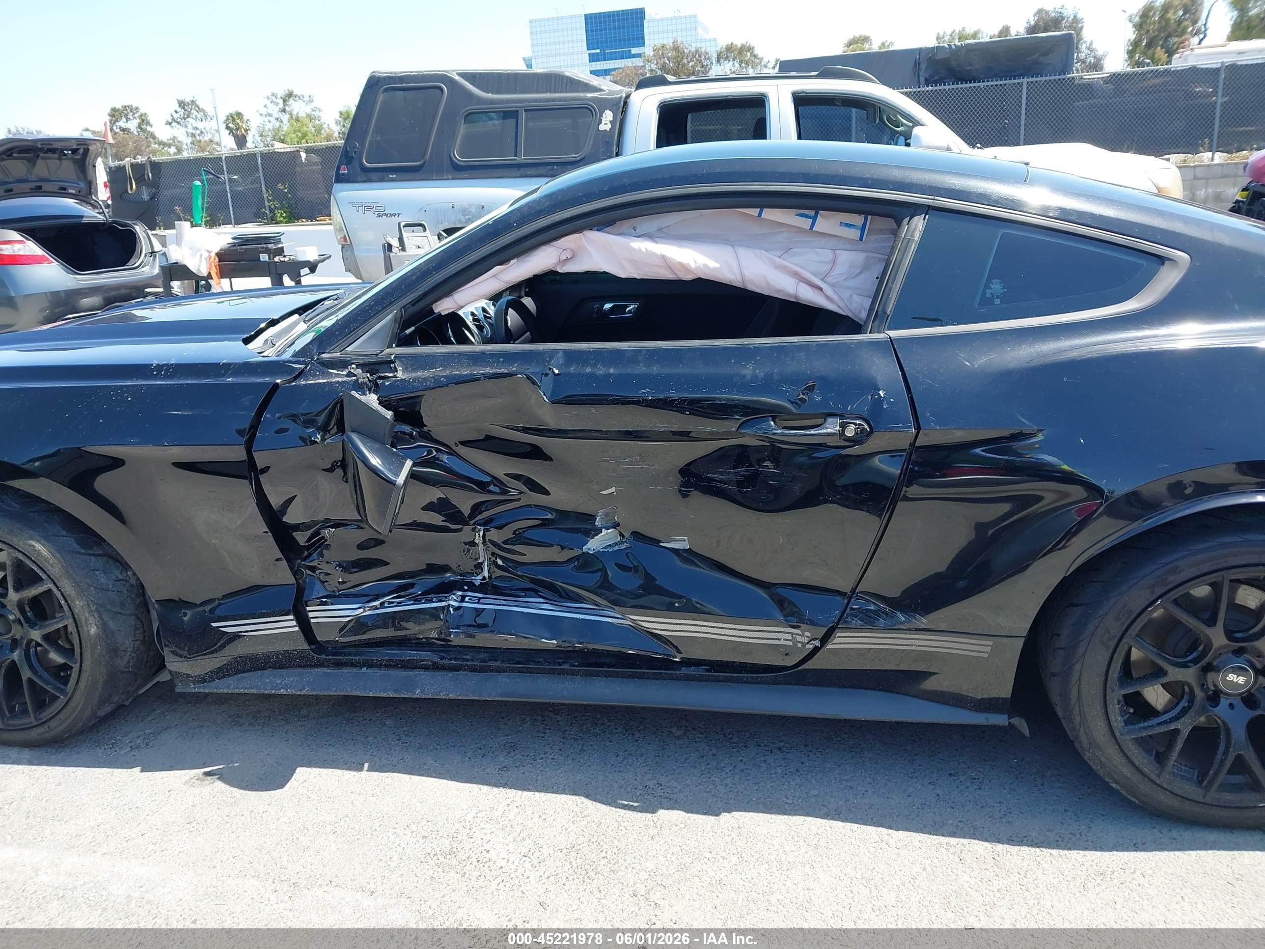 2015 Ford Mustang Ecoboost Black vin: 1FA6P8TH4F5351744