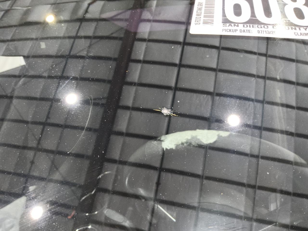 2015 Ford Mustang Gray vin: 1FA6P8TH4F5400070 Damage: Windshield, Broken, Replacement Required