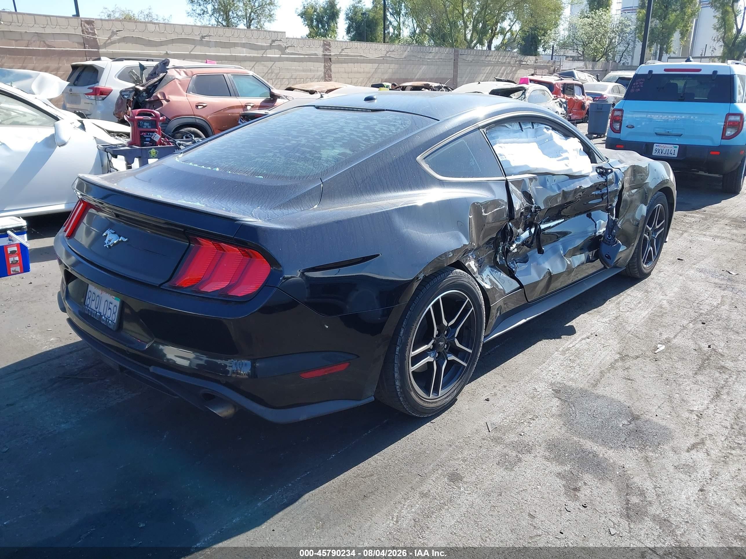 2020 Ford Mustang Ecoboost Premium Fastback Black vin: 1FA6P8TH4L5108902