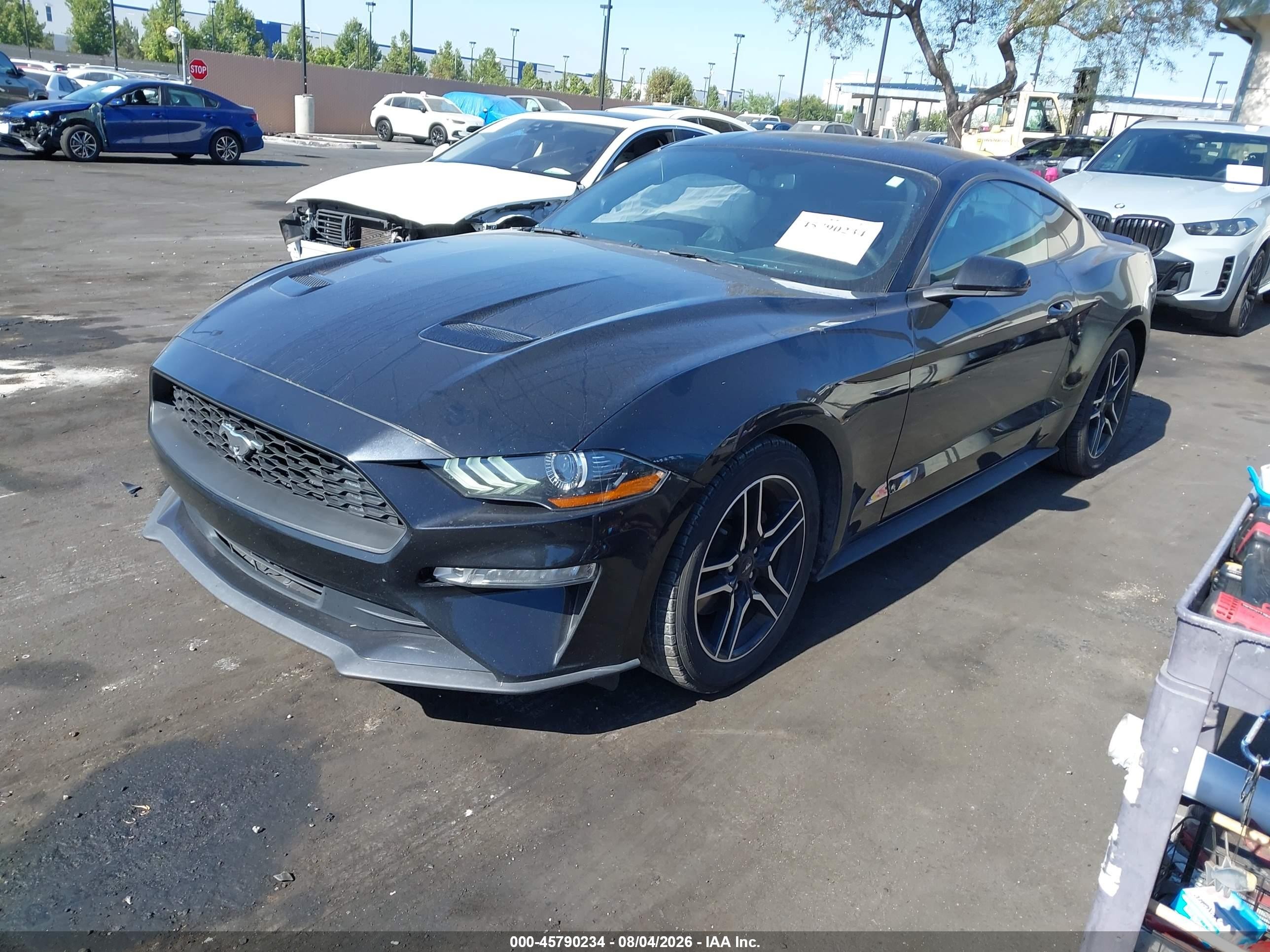2020 Ford Mustang Ecoboost Premium Fastback Black vin: 1FA6P8TH4L5108902