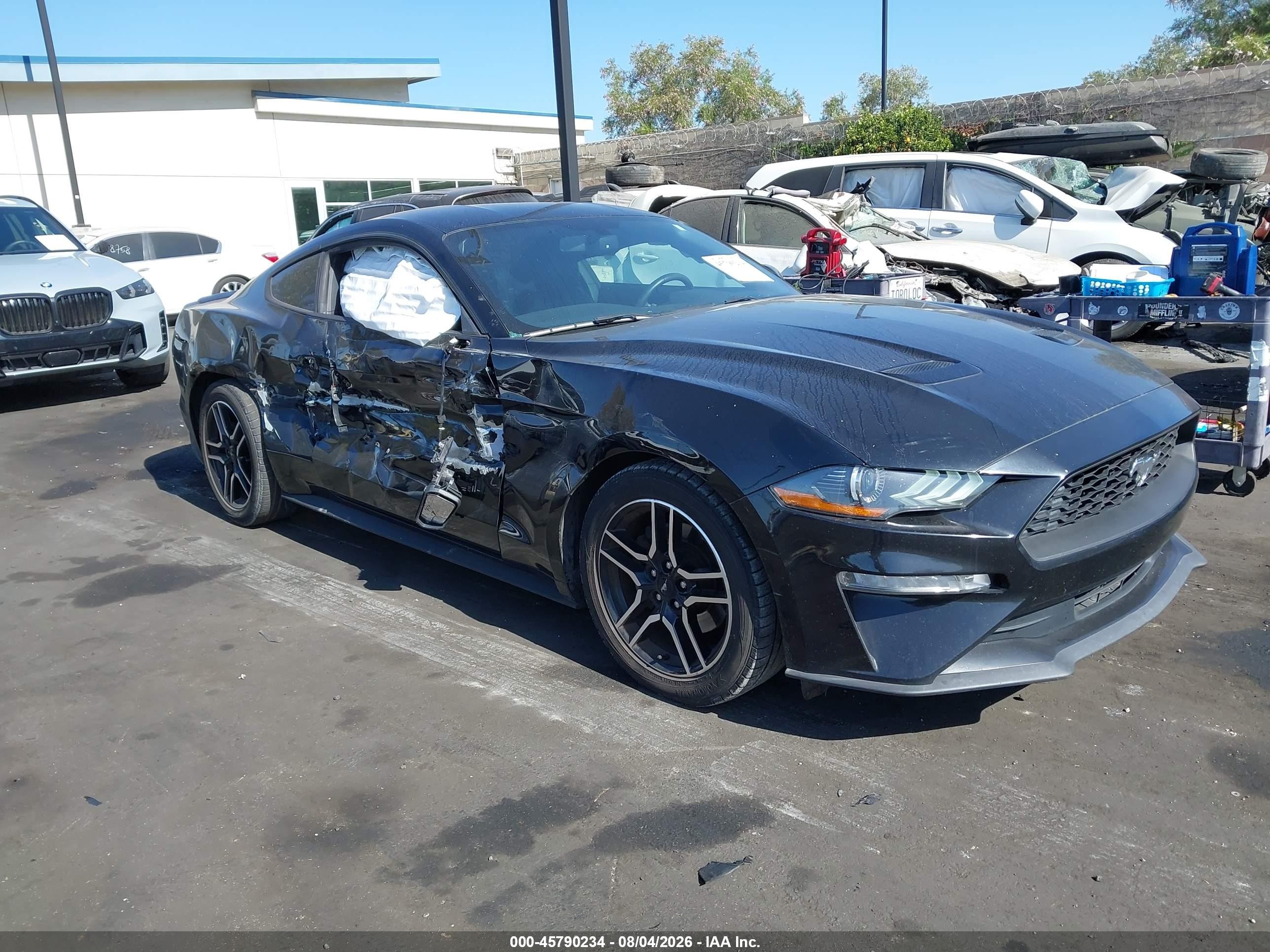 2020 Ford Mustang Ecoboost Premium Fastback Black vin: 1FA6P8TH4L5108902