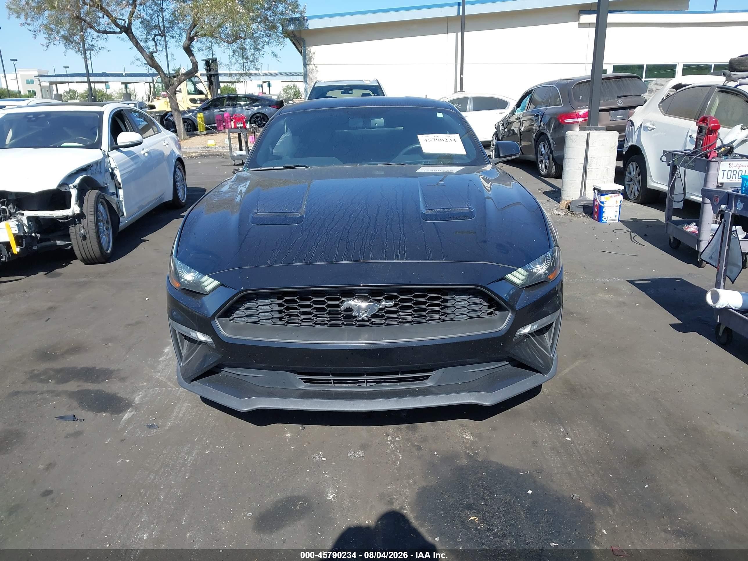 2020 Ford Mustang Ecoboost Premium Fastback Black vin: 1FA6P8TH4L5108902