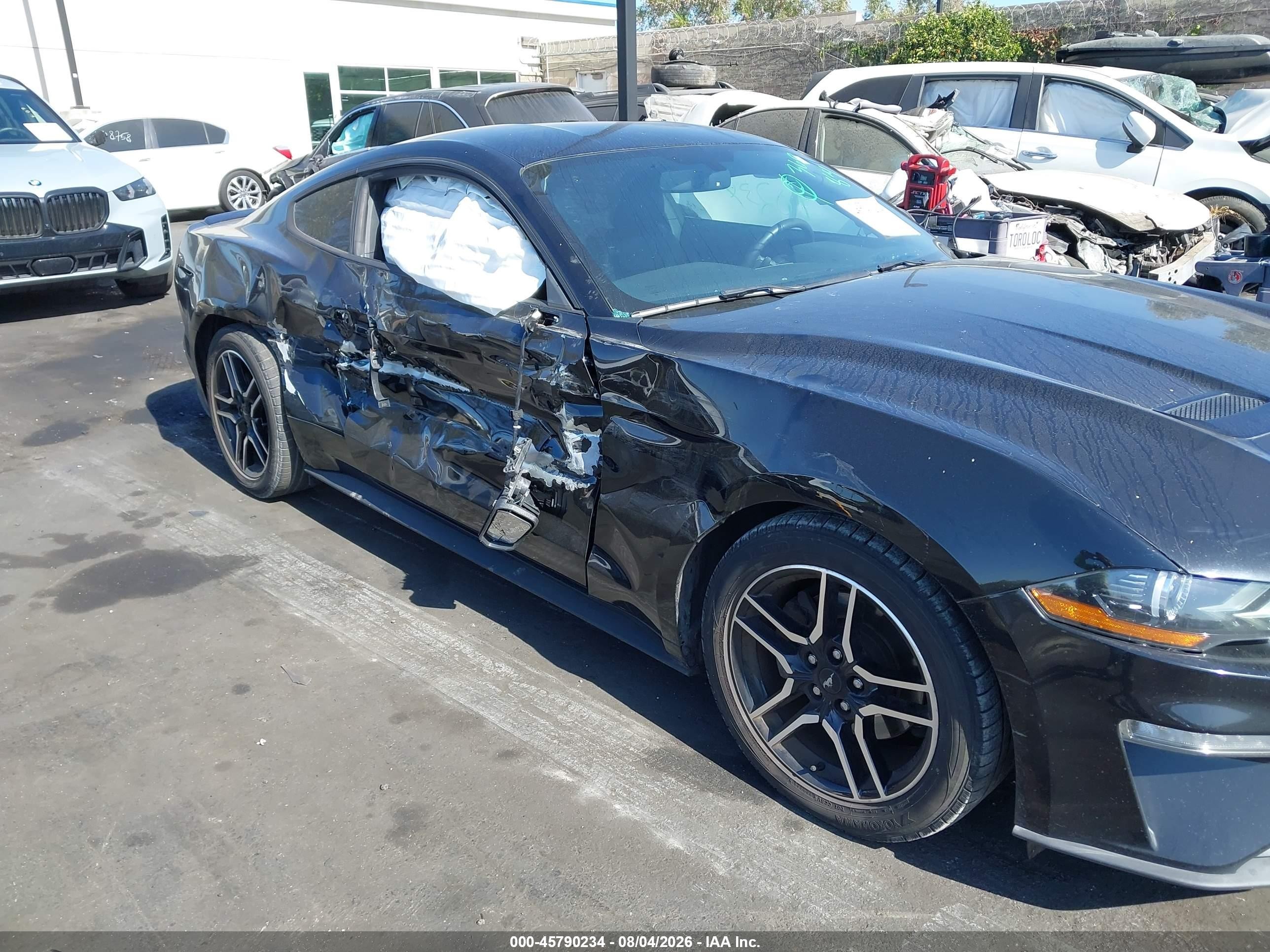 2020 Ford Mustang Ecoboost Premium Fastback Black vin: 1FA6P8TH4L5108902