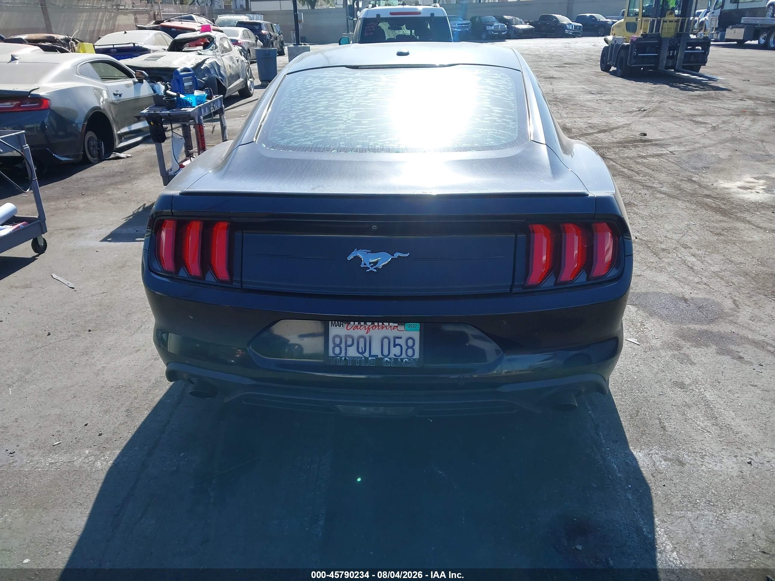 2020 Ford Mustang Ecoboost Premium Fastback Black vin: 1FA6P8TH4L5108902
