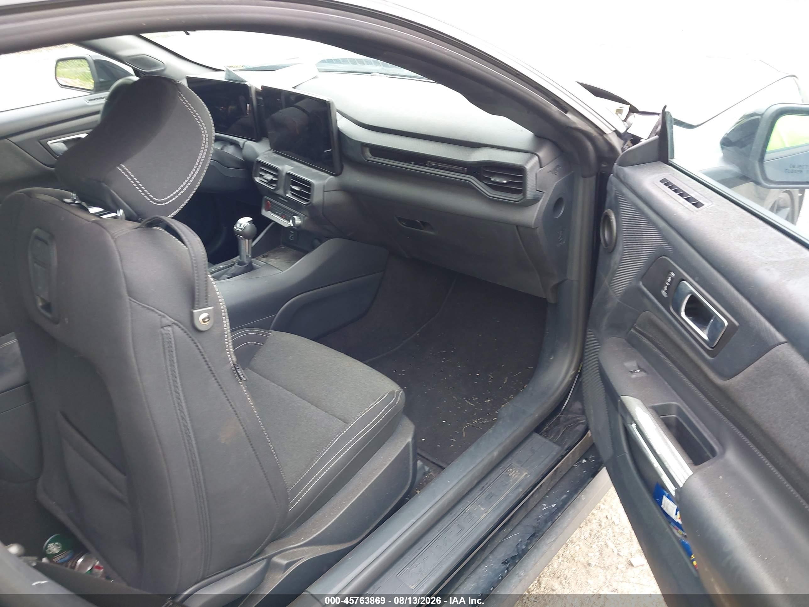 2024 Ford Mustang Ecoboost Fastback Black vin: 1FA6P8TH4R5106138