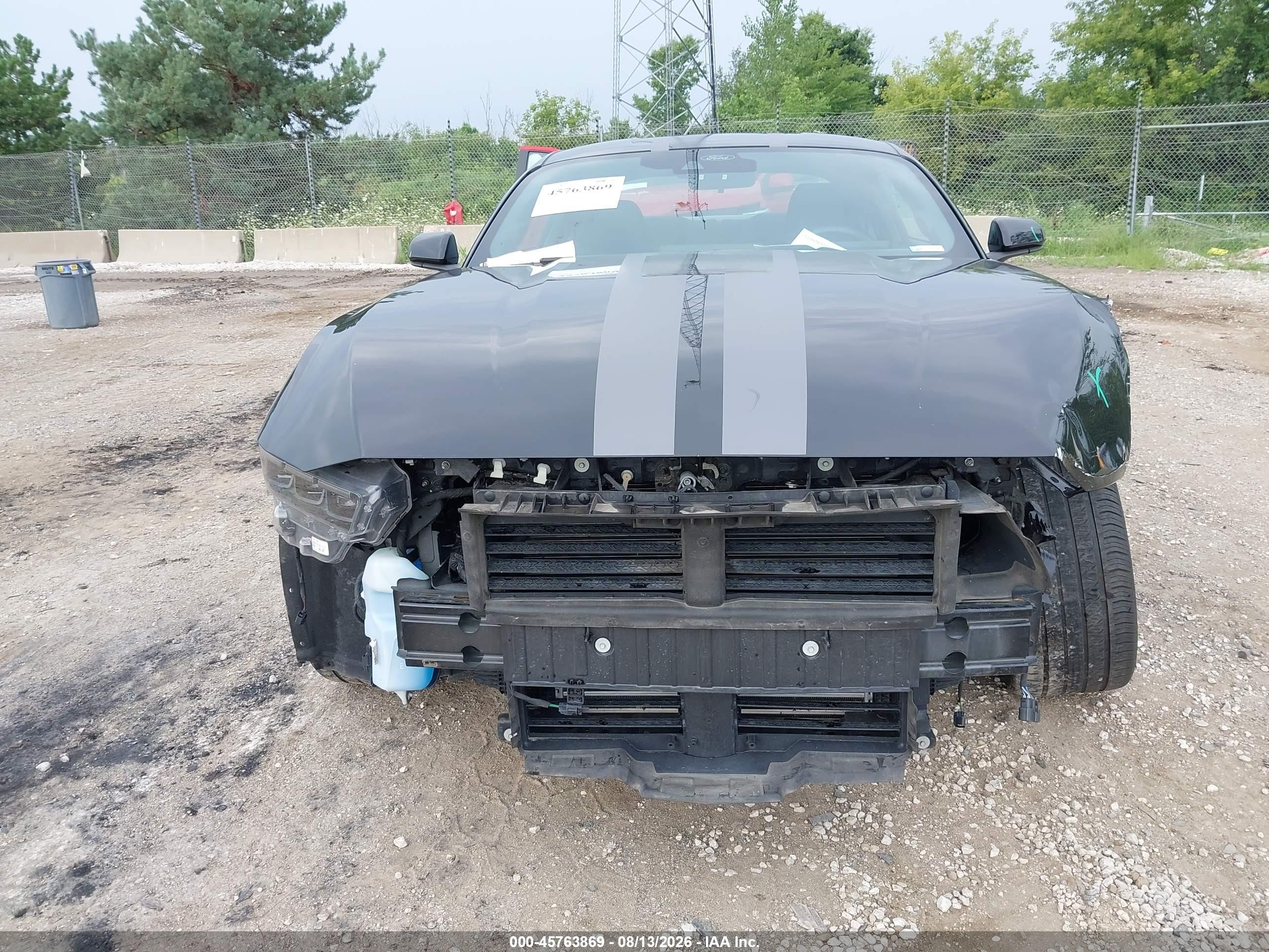 2024 Ford Mustang Ecoboost Fastback Black vin: 1FA6P8TH4R5106138